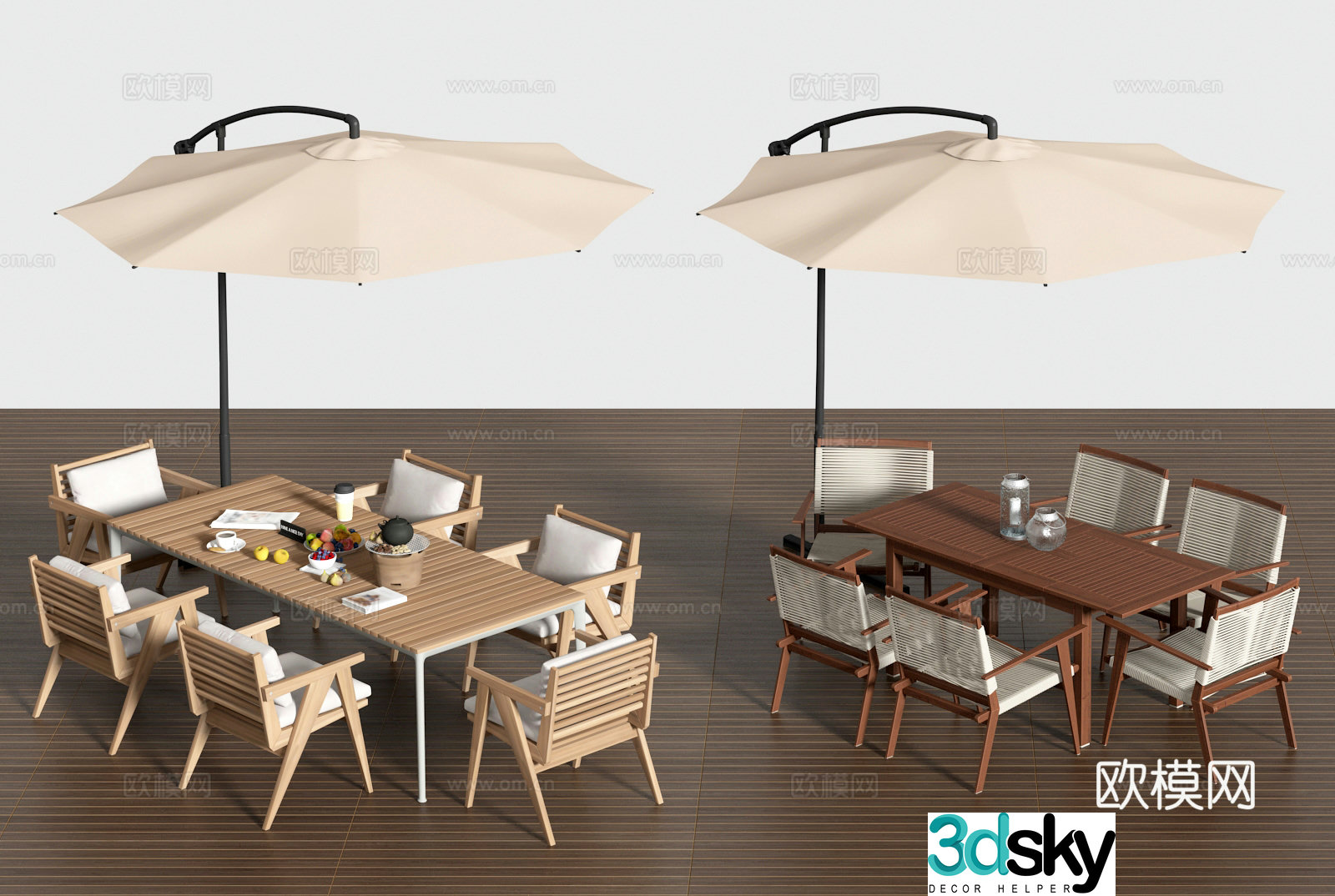 Outdoor tables and chairs camping tables and chairs 3d model