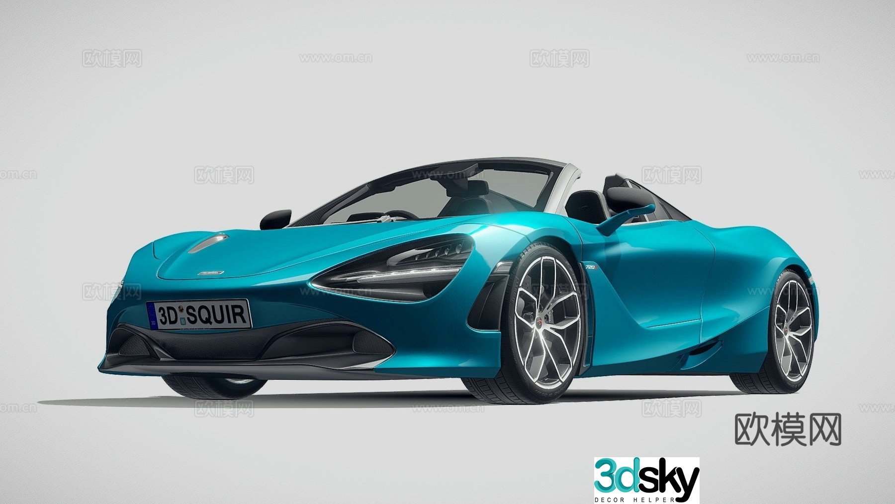 mclaren car sports car supercar 3d model