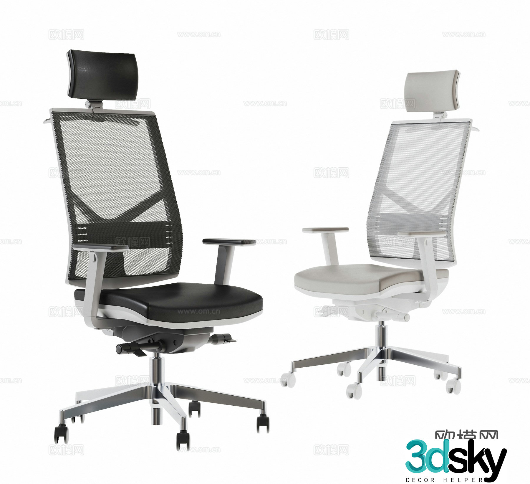Modern office chair 3d model