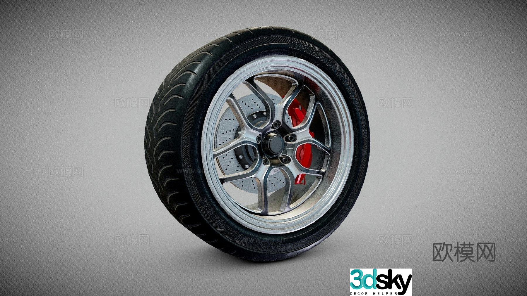 tire wheel 3d model