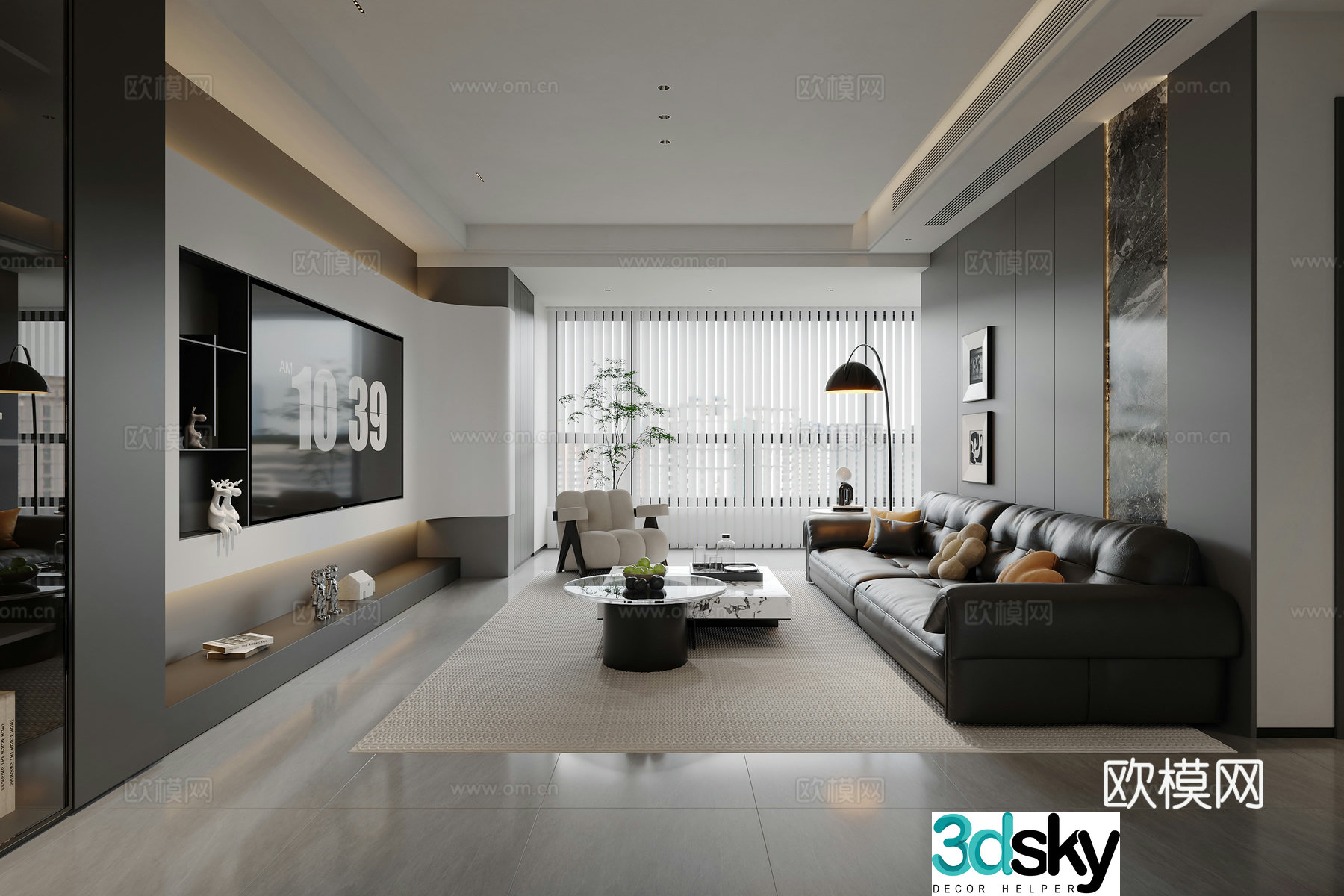 3D model of high-end Huike restaurant