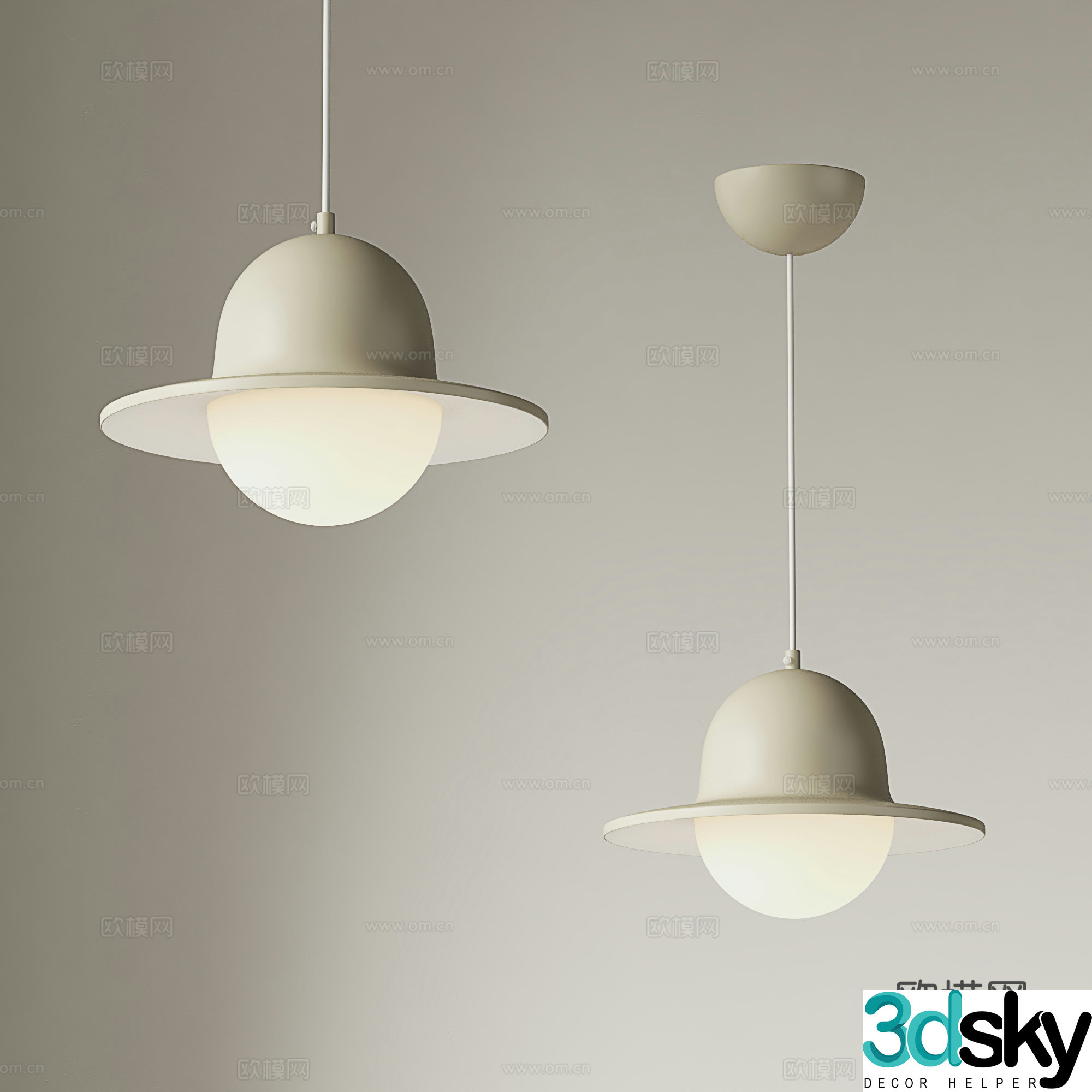 Modern dining room chandelier entrance chandelier 3d model