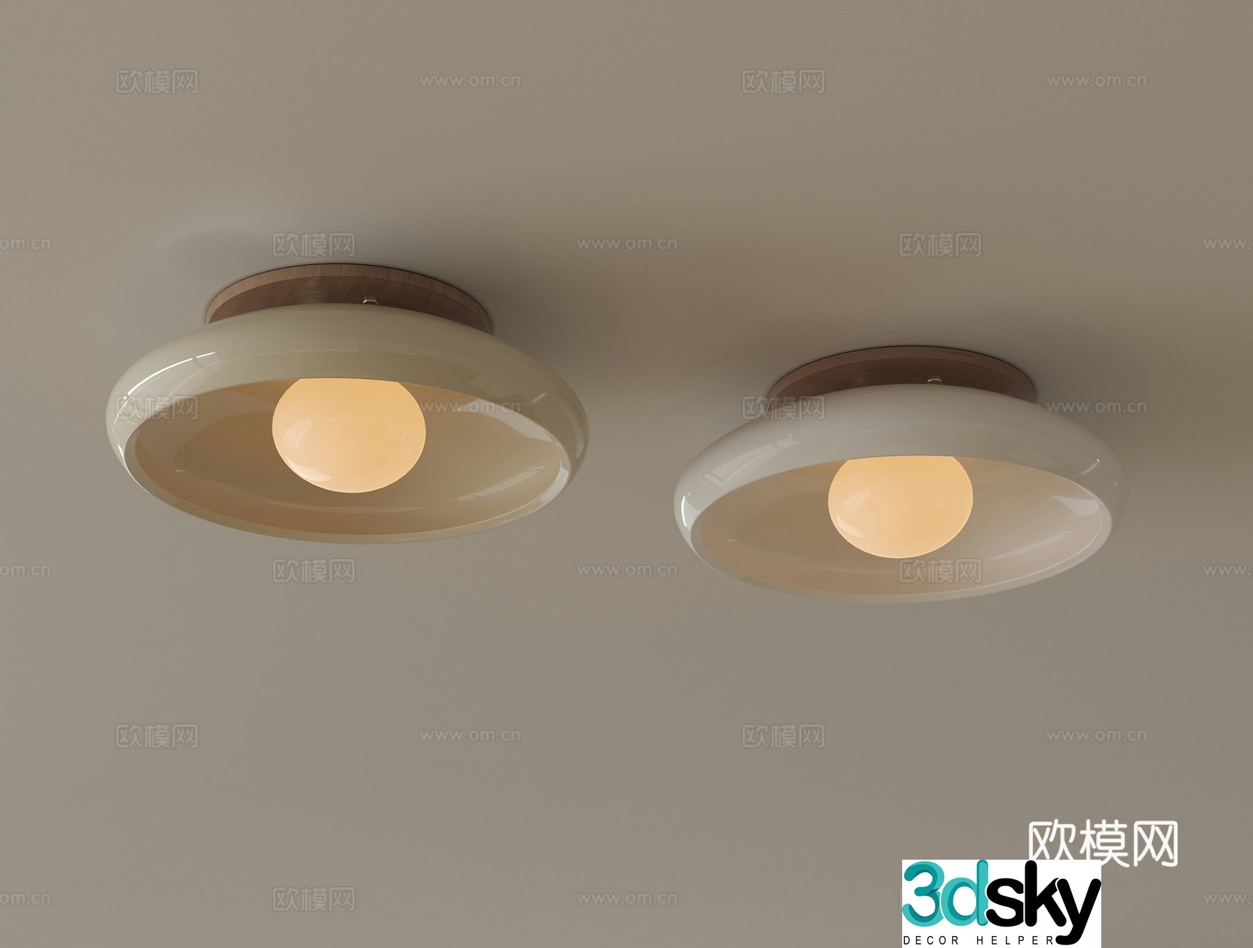 Modern ceiling lamp 3d model
