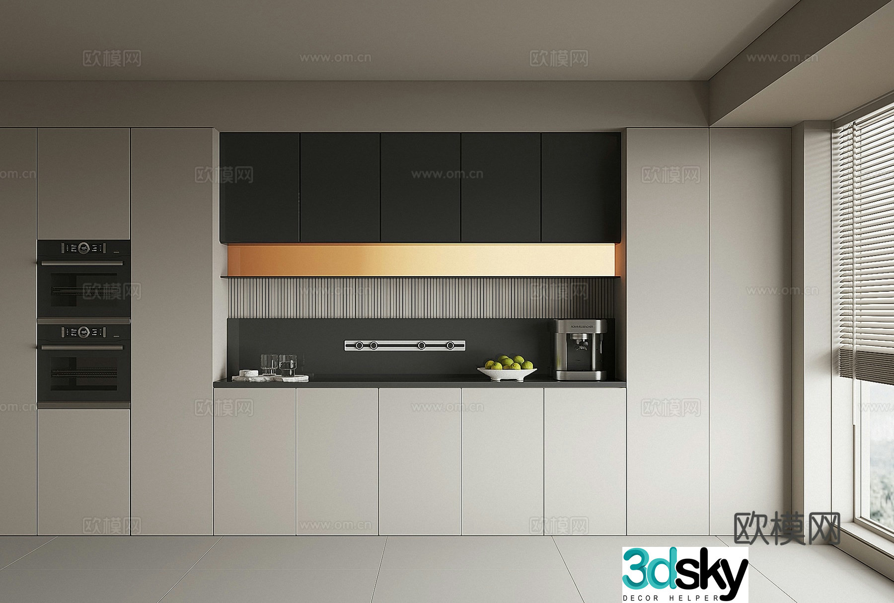 Modern sideboard 3d model