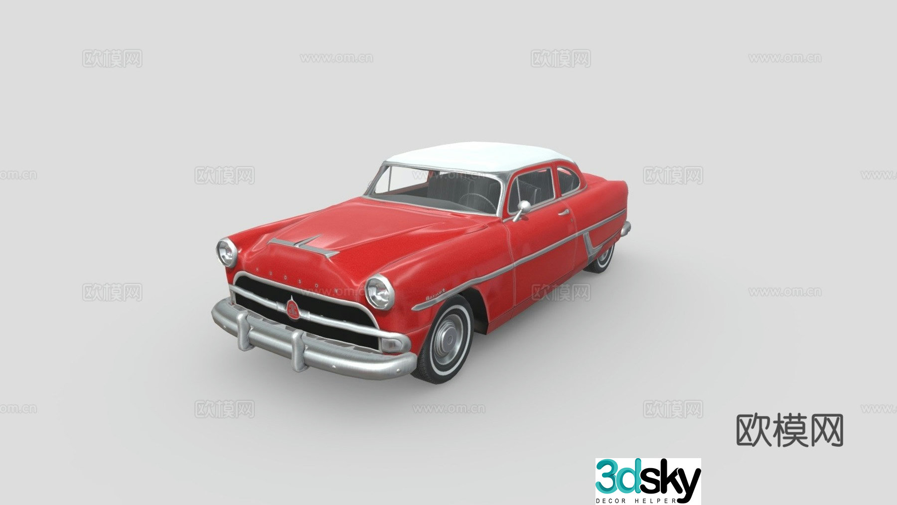 hudson car 3d model