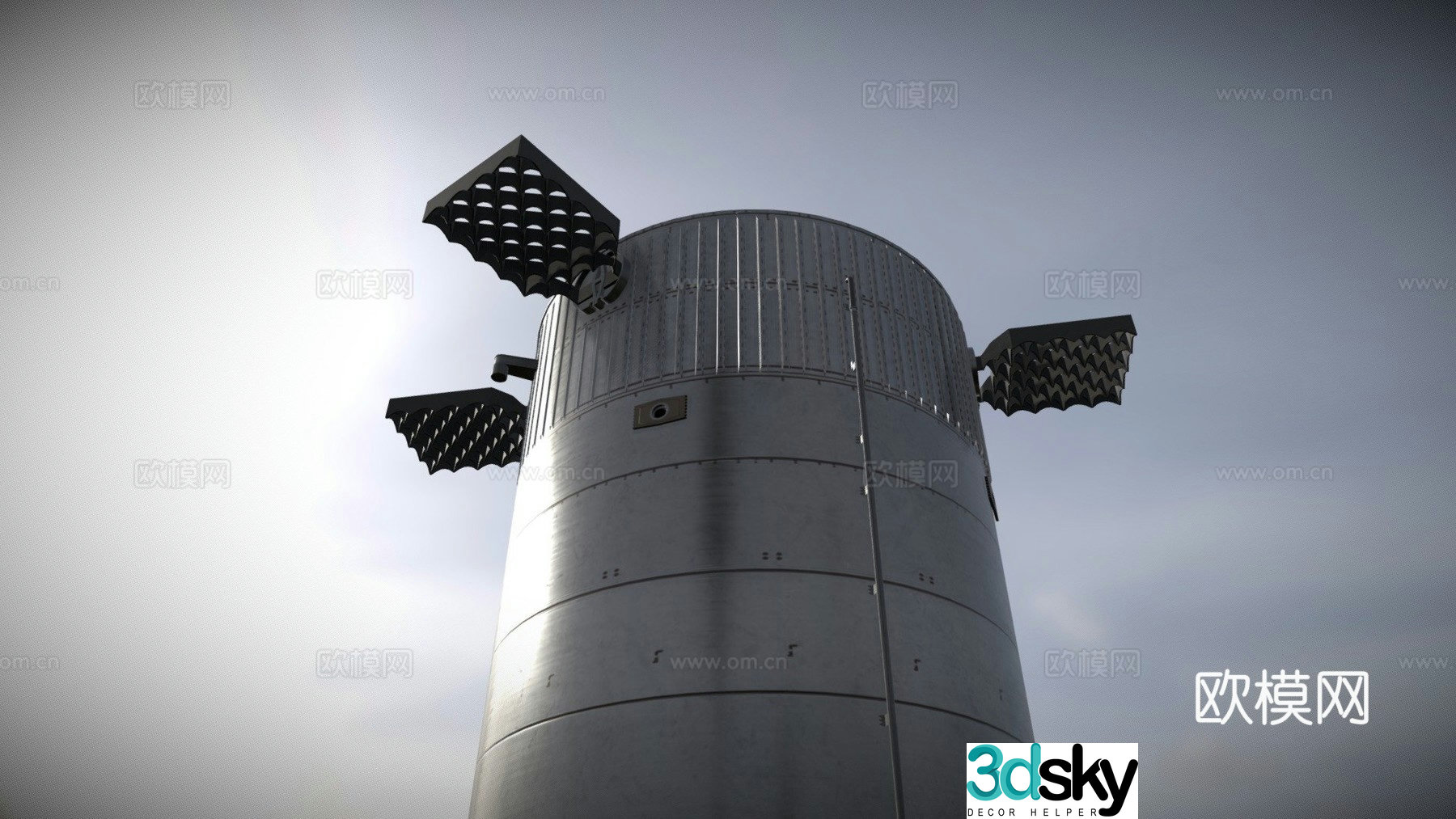 Industrial Equipment Booster 3d model