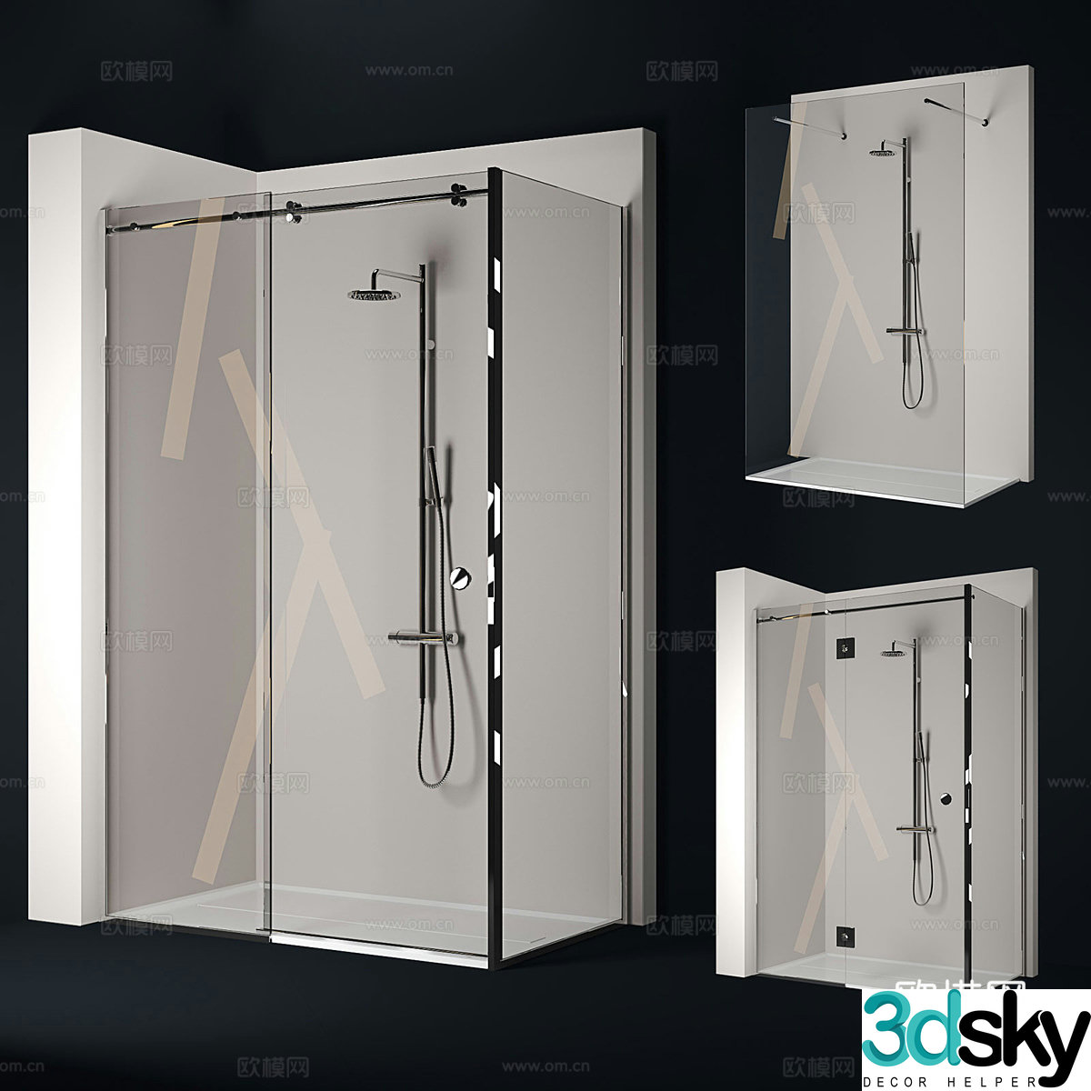 Shower room 3d model