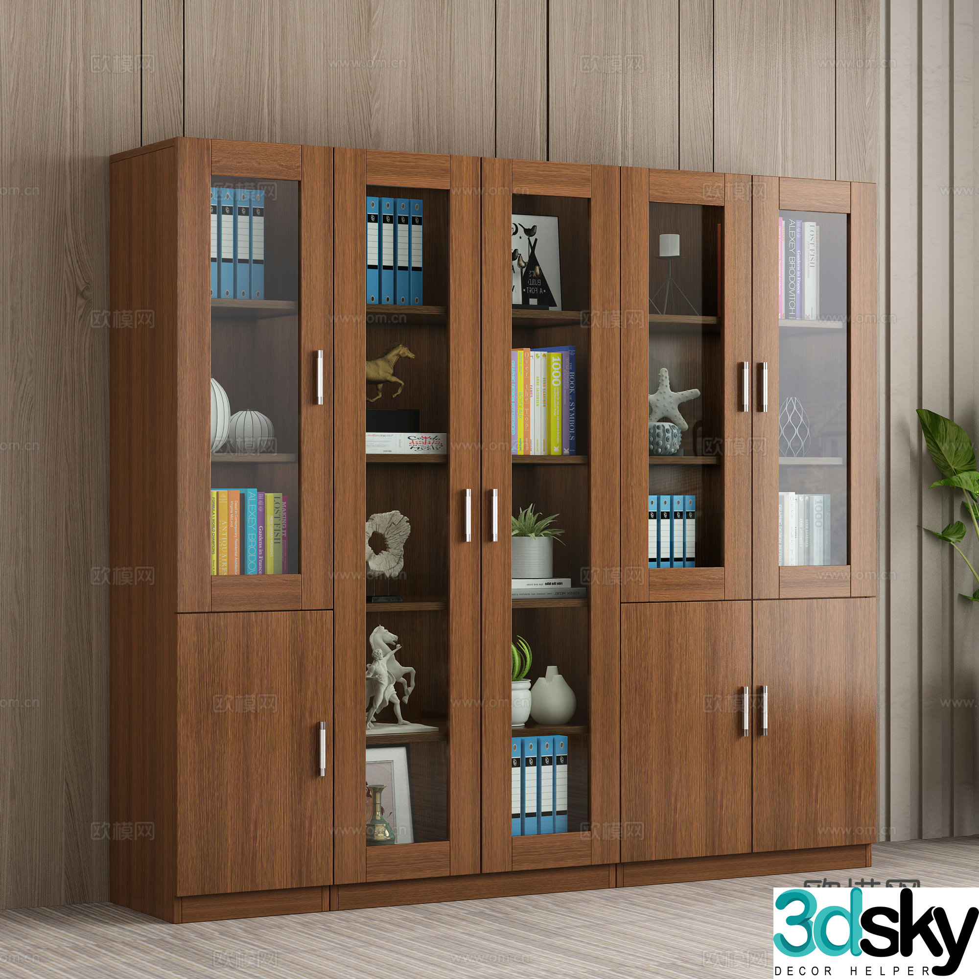 Modern File Cabinet 3D model