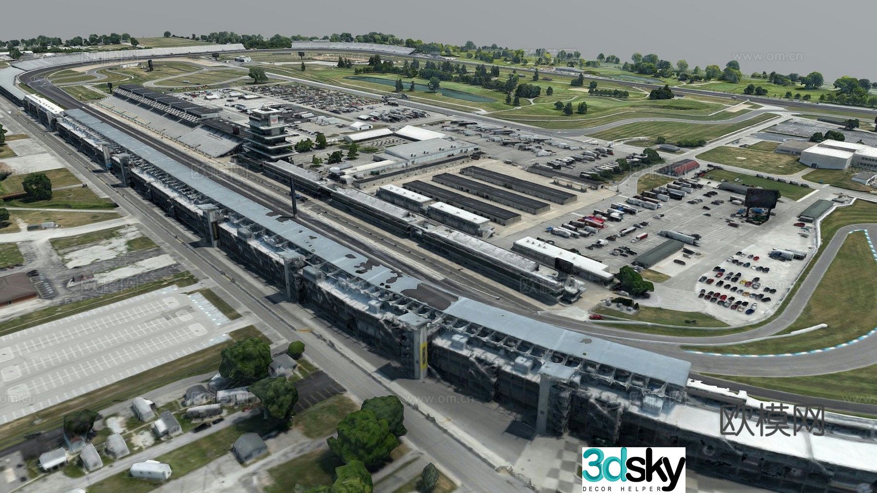 Indian Speedway 3d model