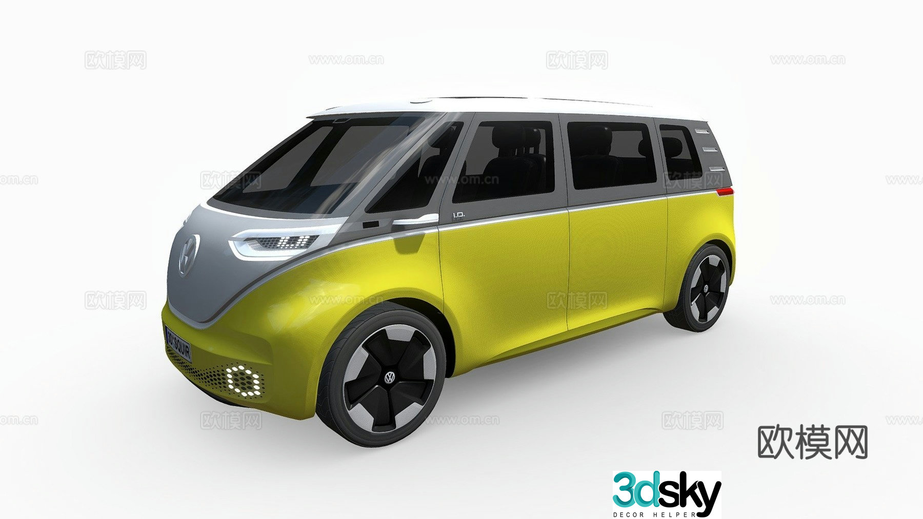 Volkswagen van 3d model