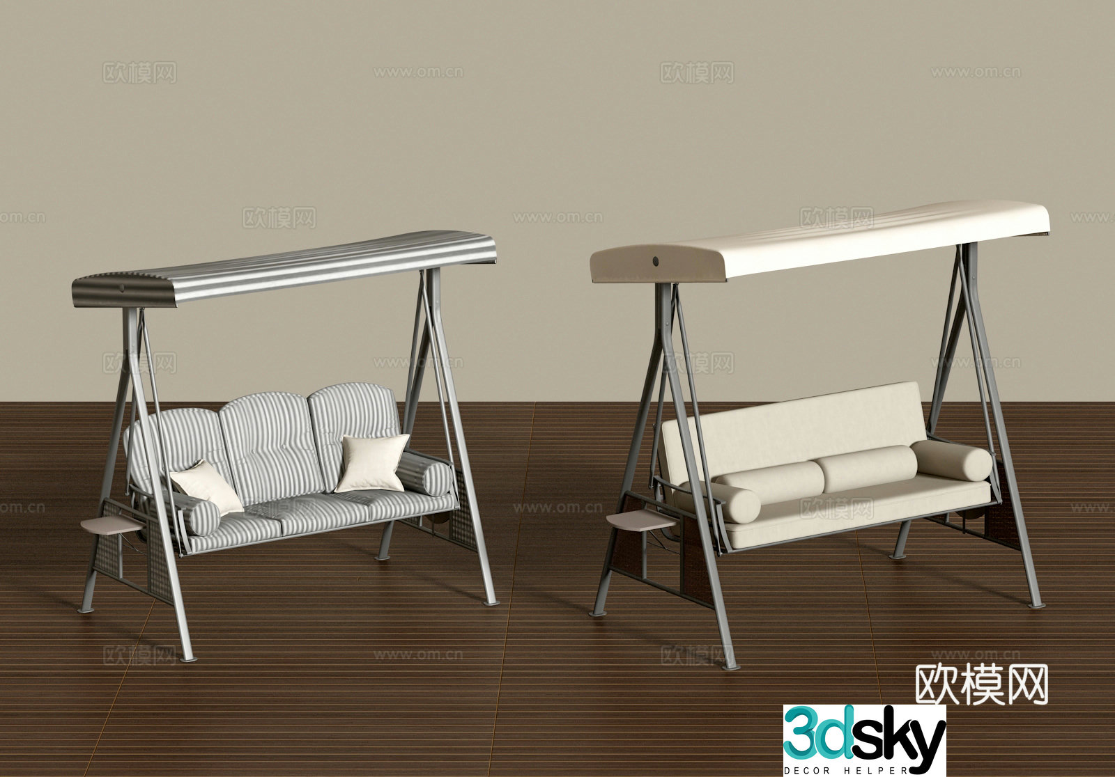 Modern hanging chair swing chair cradle chair 3d model