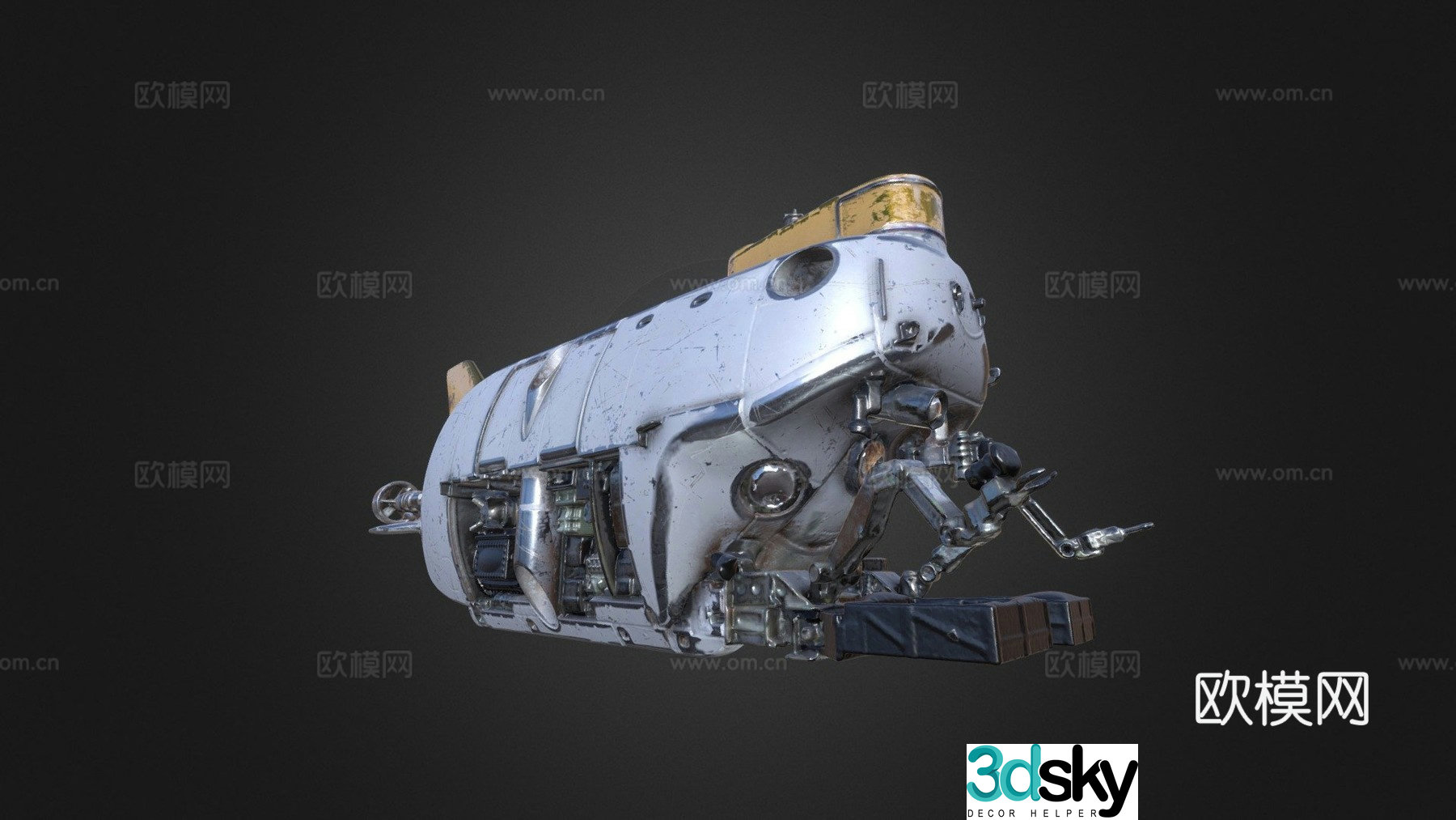 submarine submersible 3d model