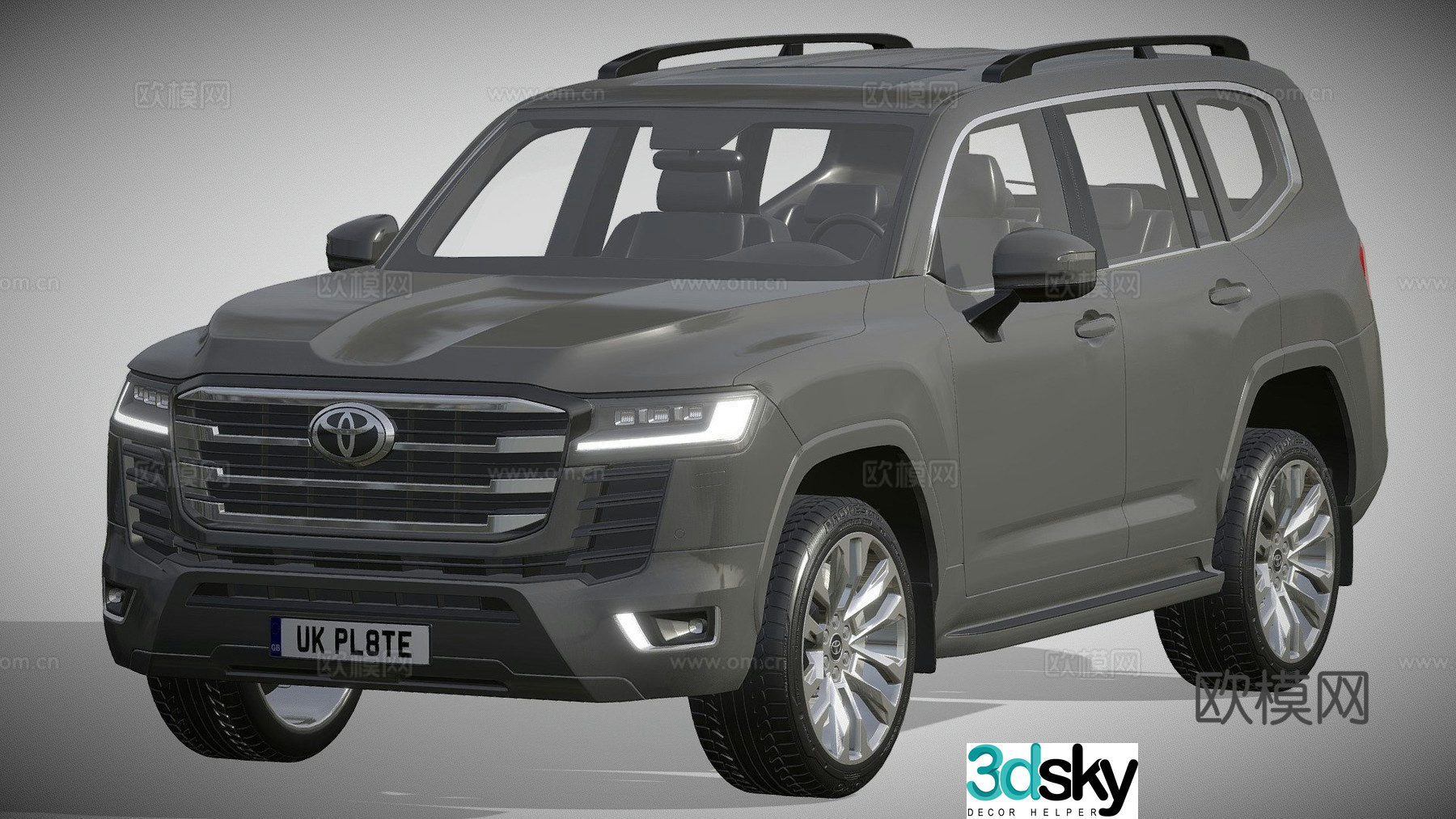 toyota station wagon 3d model