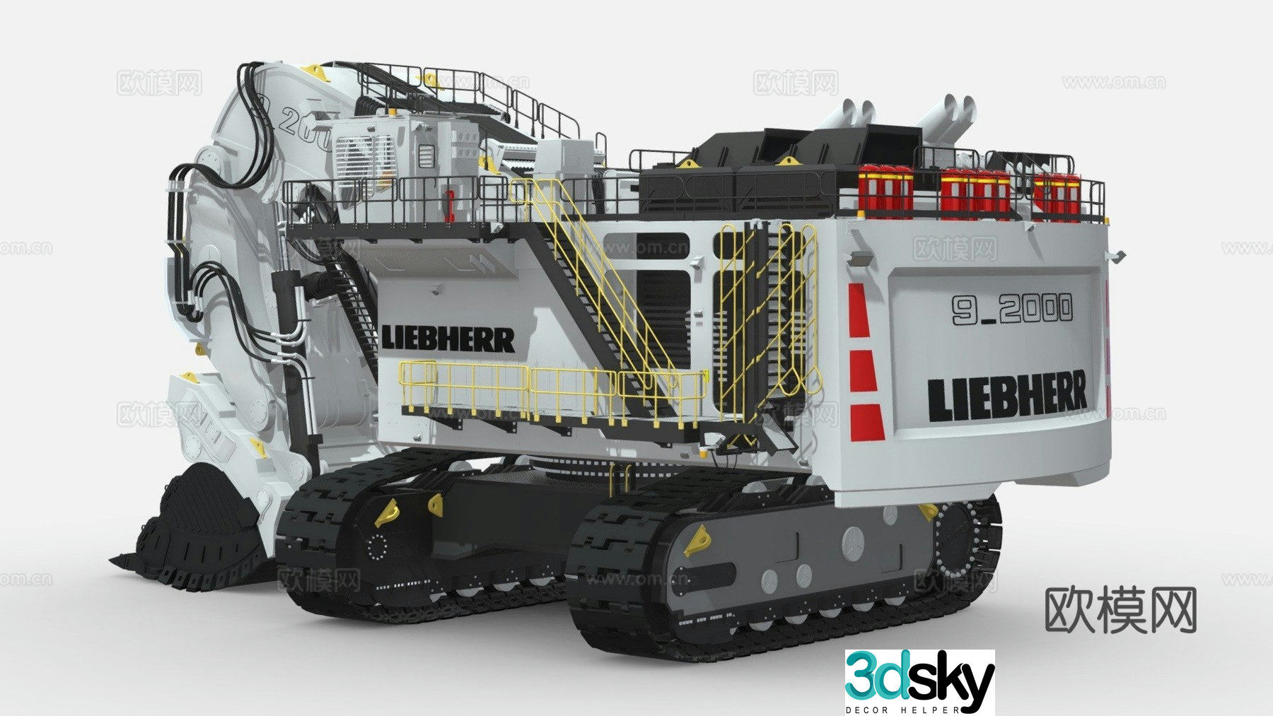Crawler engineering vehicle 3d model