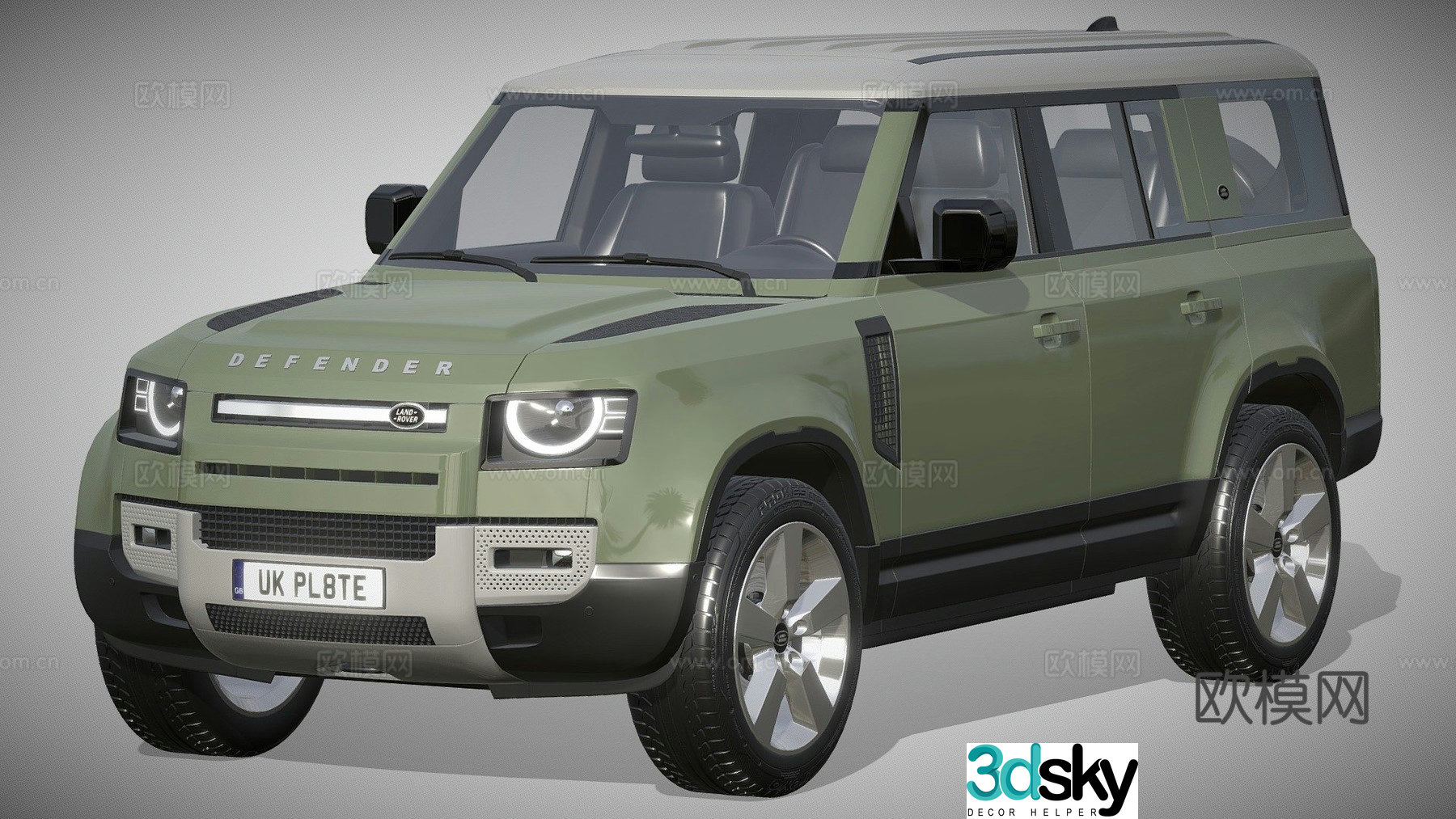 Land Rover Defender Car 3D Model