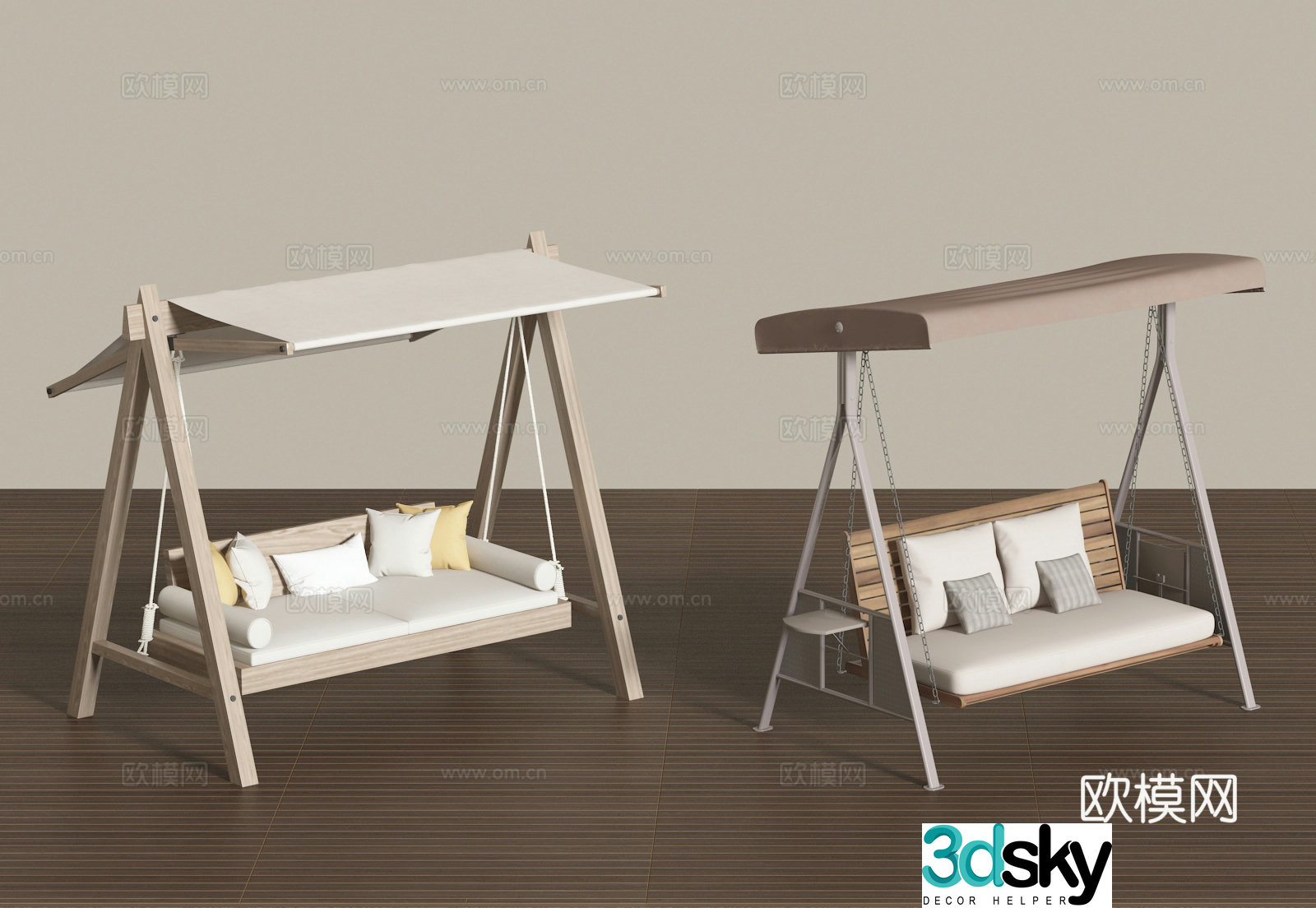Modern hanging chair swing chair cradle chair 3d model