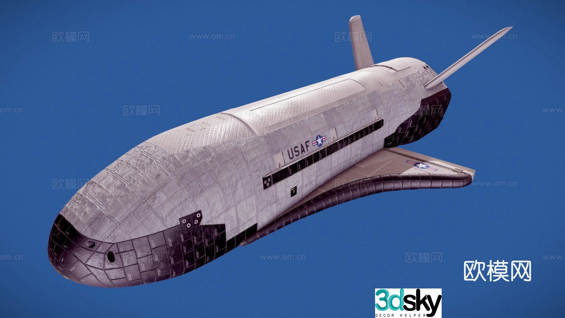 Orbital test aircraft 3D model