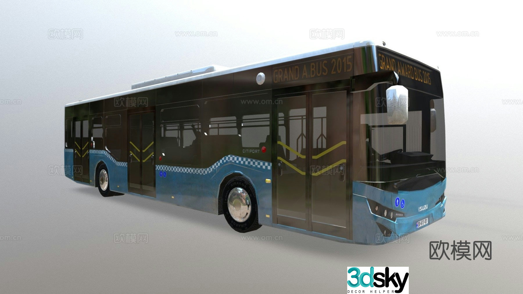 bus bus bus 3d model