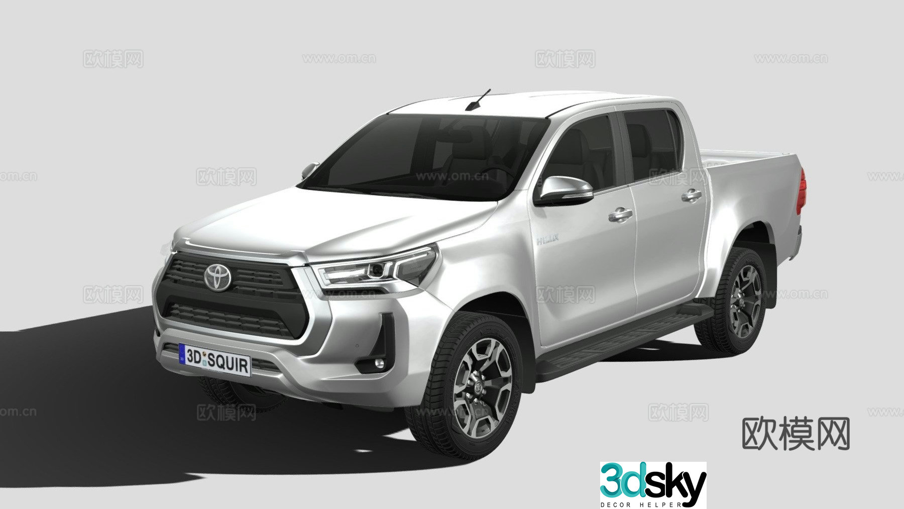 toyota pickup truck 3d model