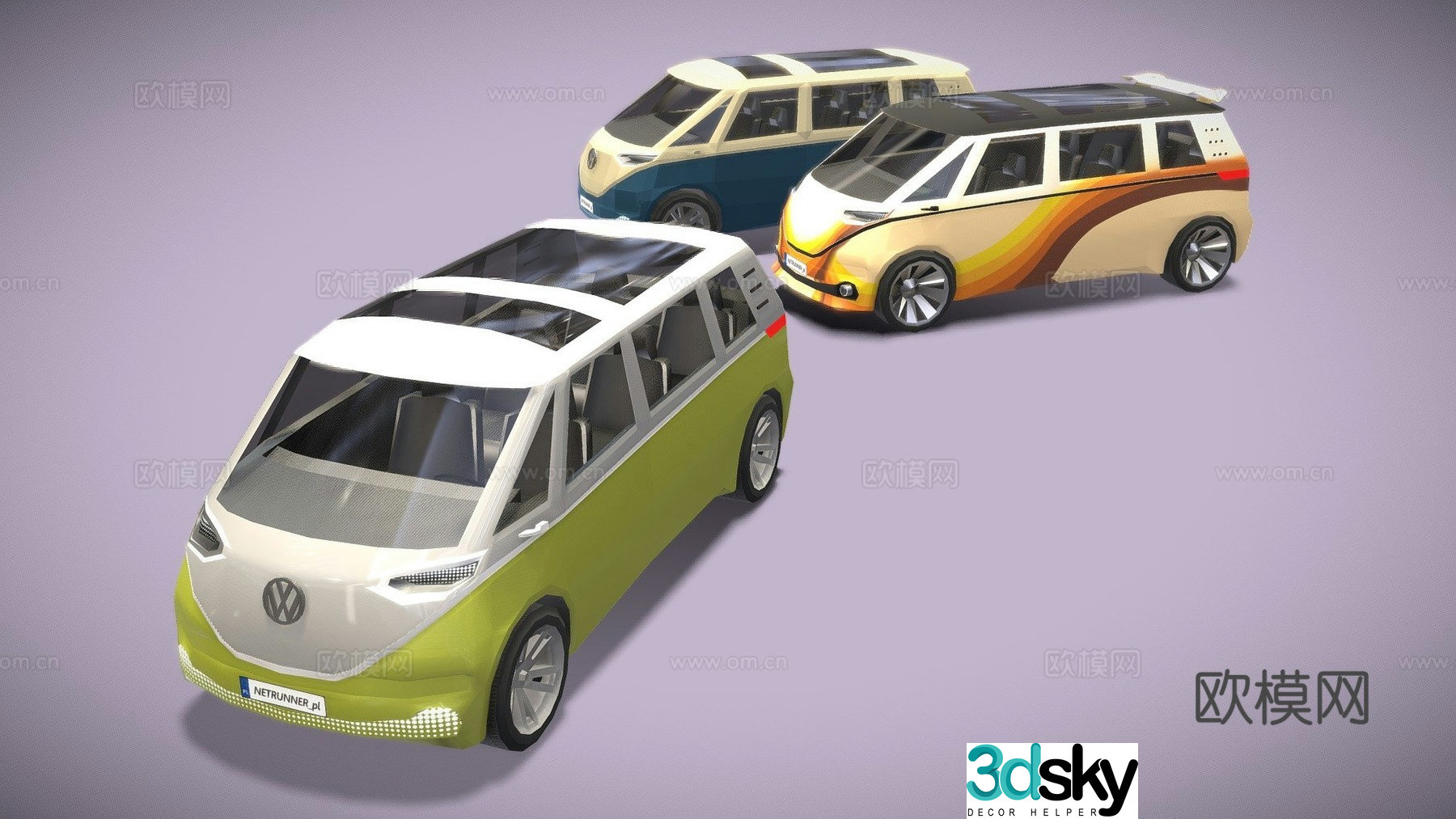 Volkswagen van 3d model