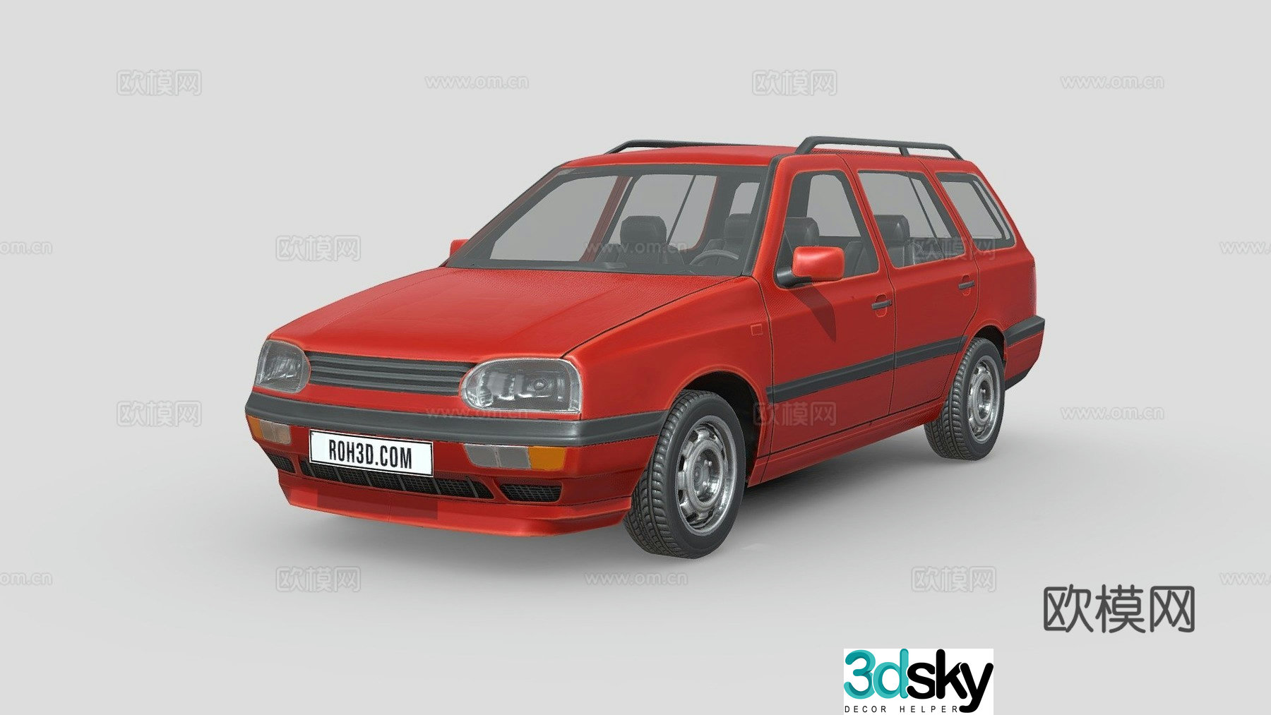 Volkswagen sedan 3d model