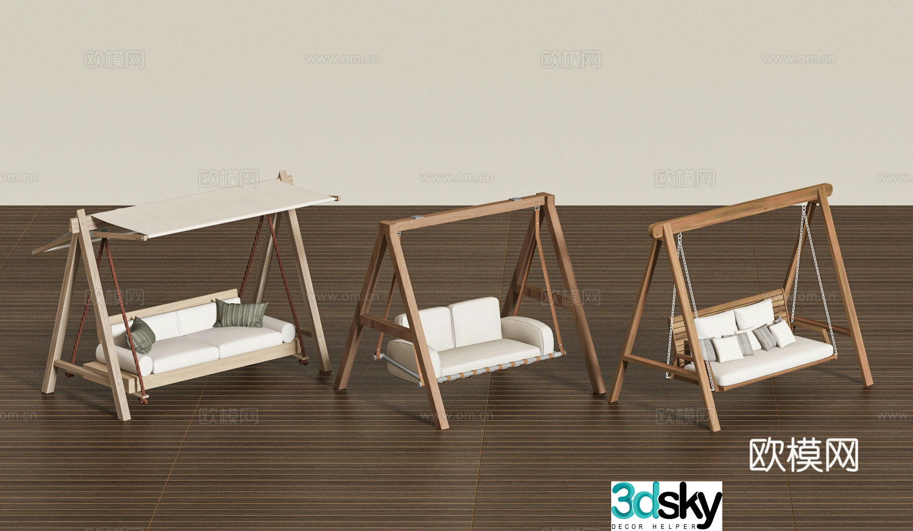 Modern hanging chair swing chair cradle chair 3d model