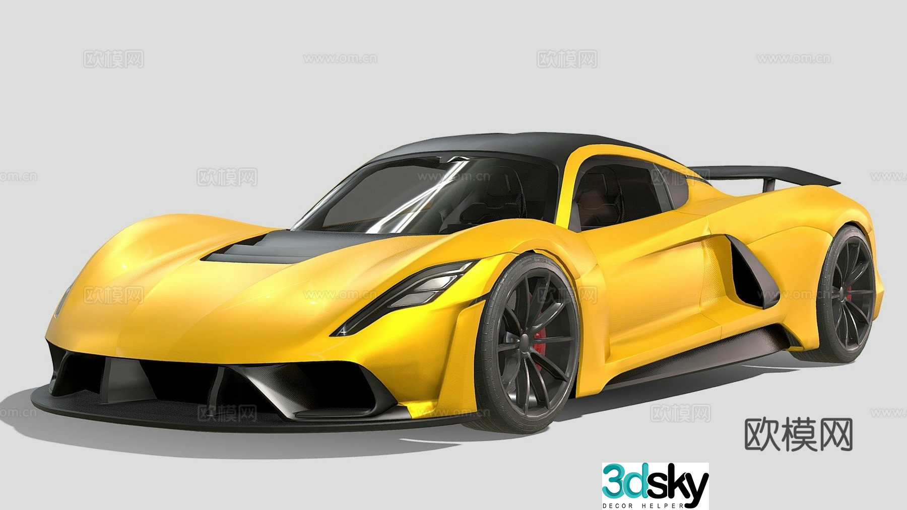 supercar 3d model