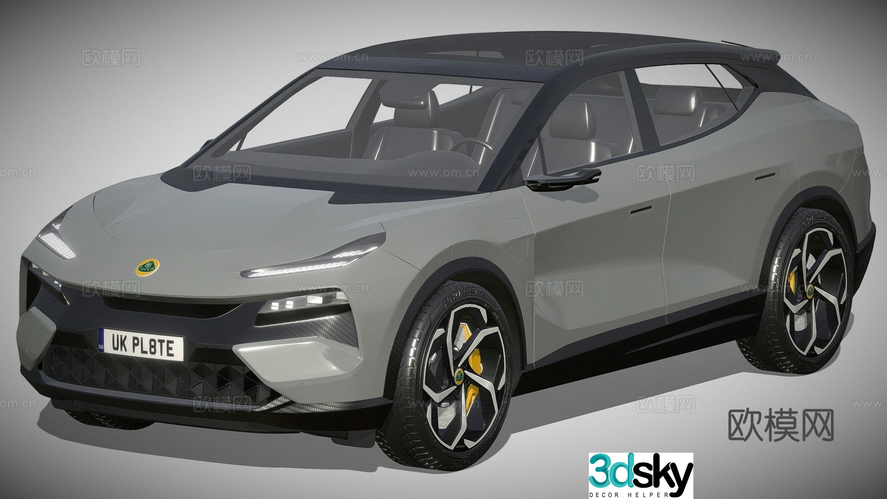 Business car 3d model