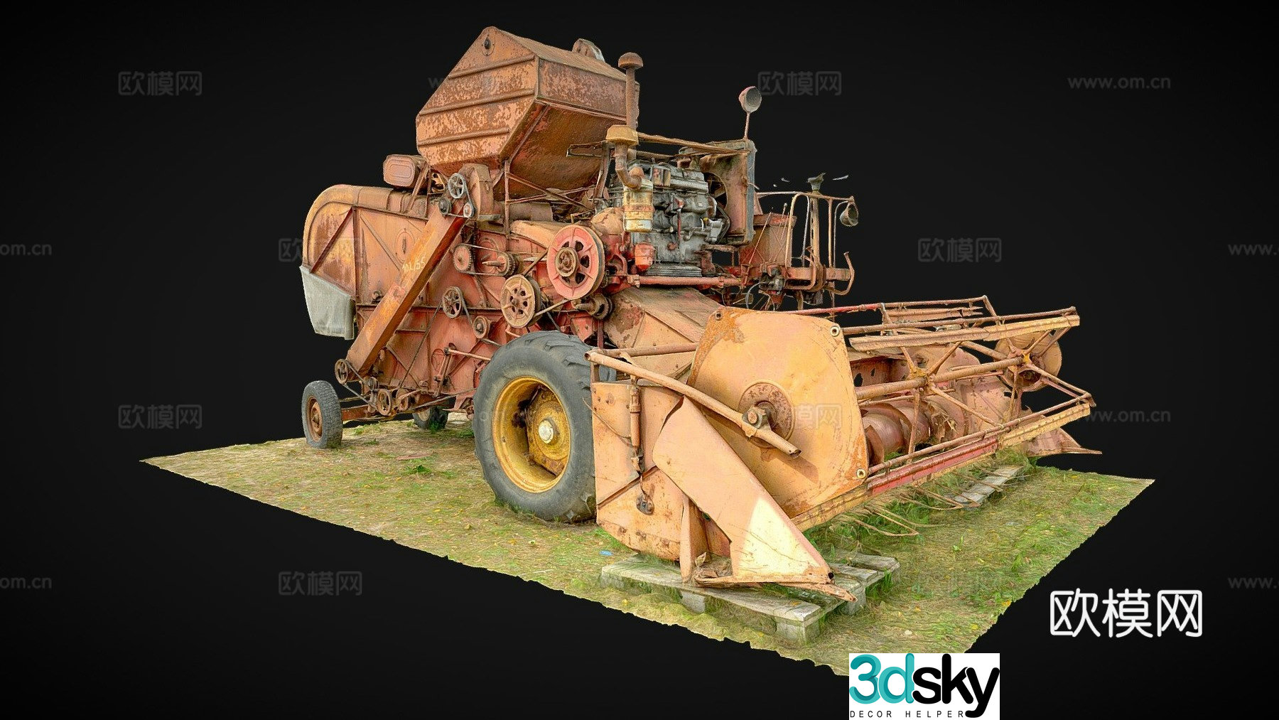 Excavator Harvester 3d model