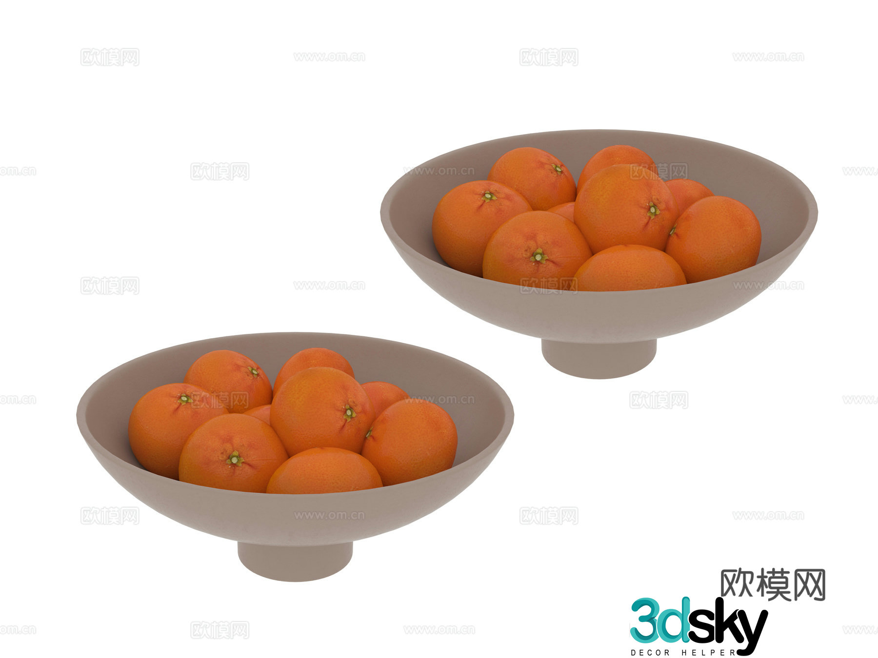 Fruit Orange Fruit Disk 3D model