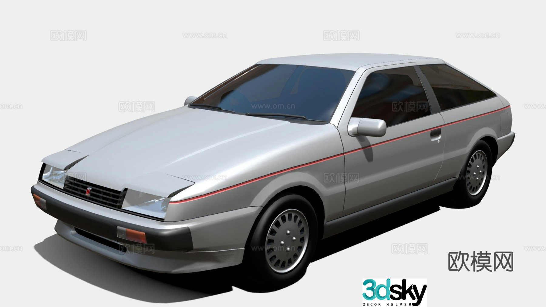 car sedan hatchback 3d model