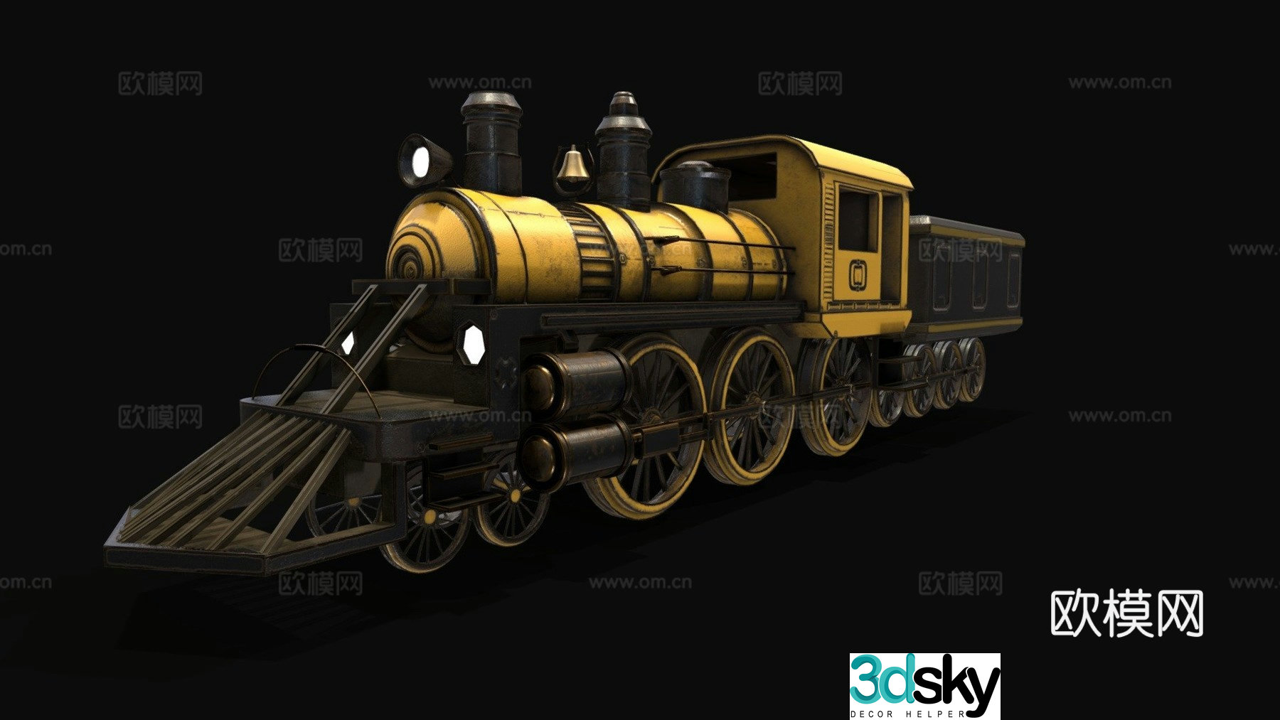 train 3d model