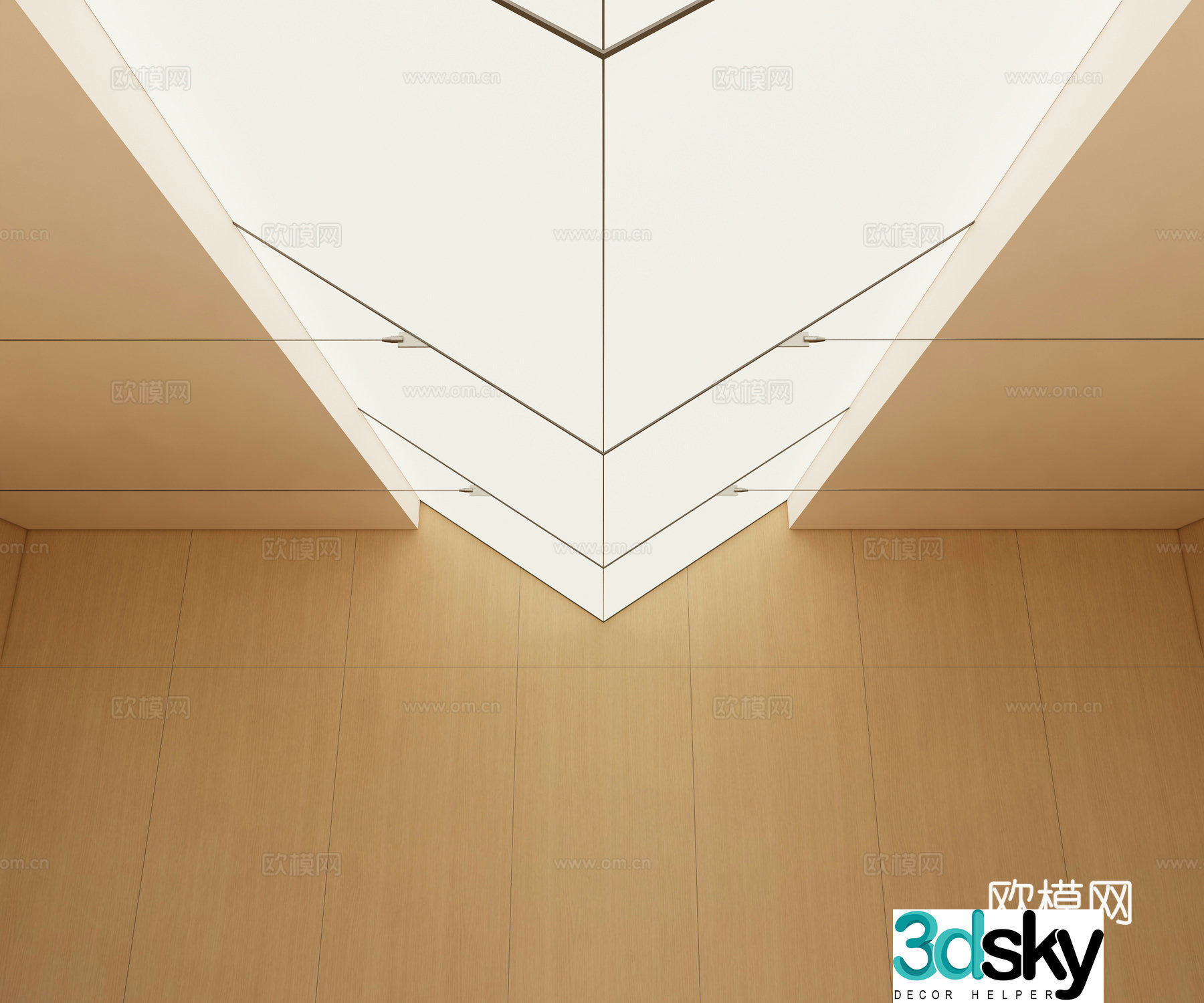 Modern style ceiling lamp film suspended ceiling 3d model