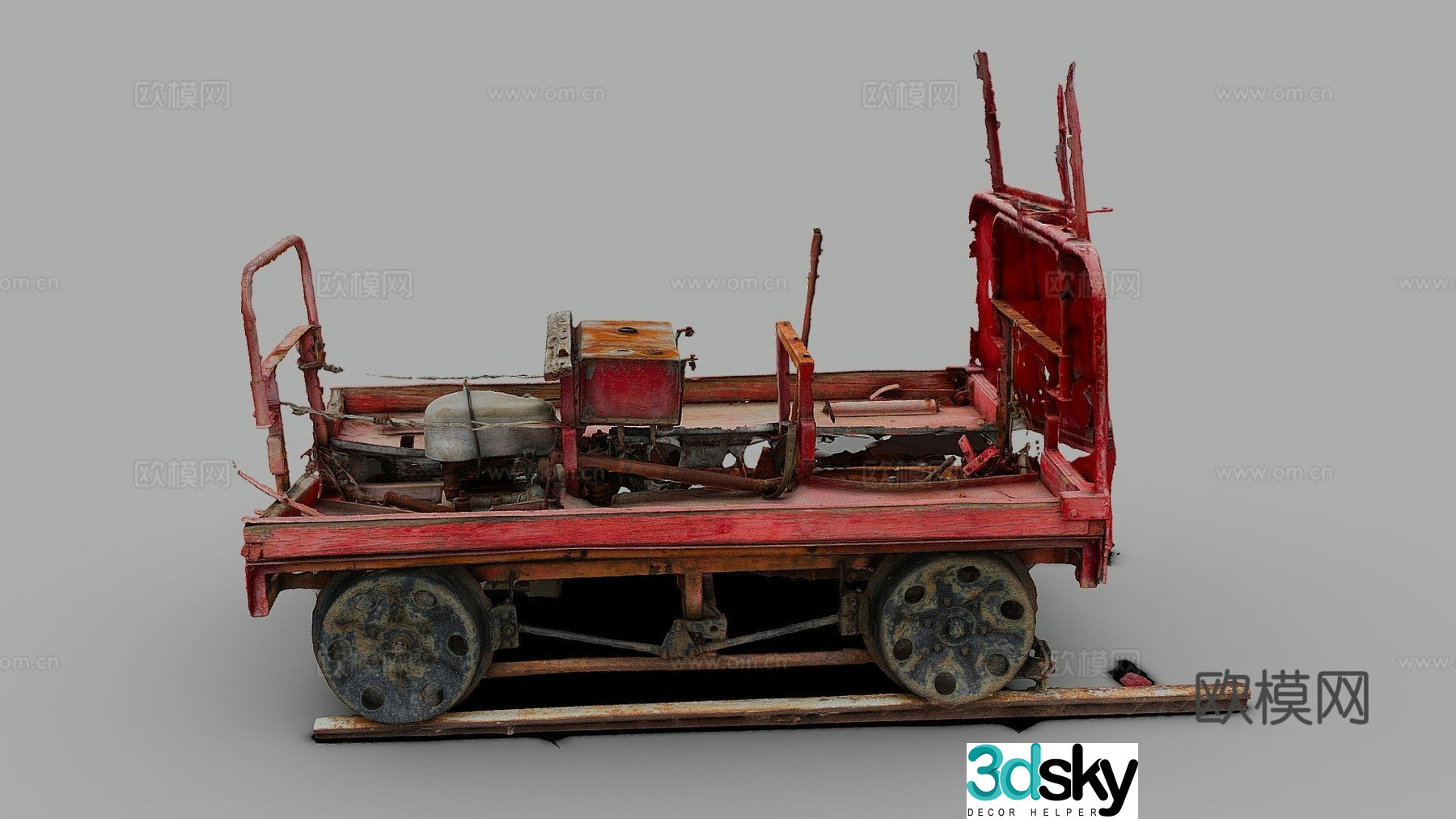 Track bike 3d model