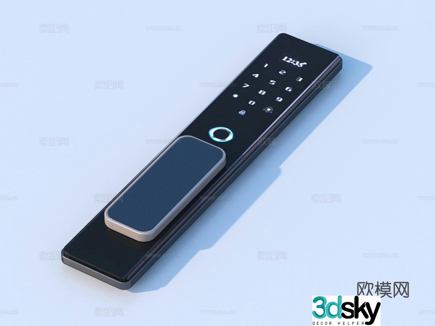 Smart lock fingerprint lock password lock 3d model