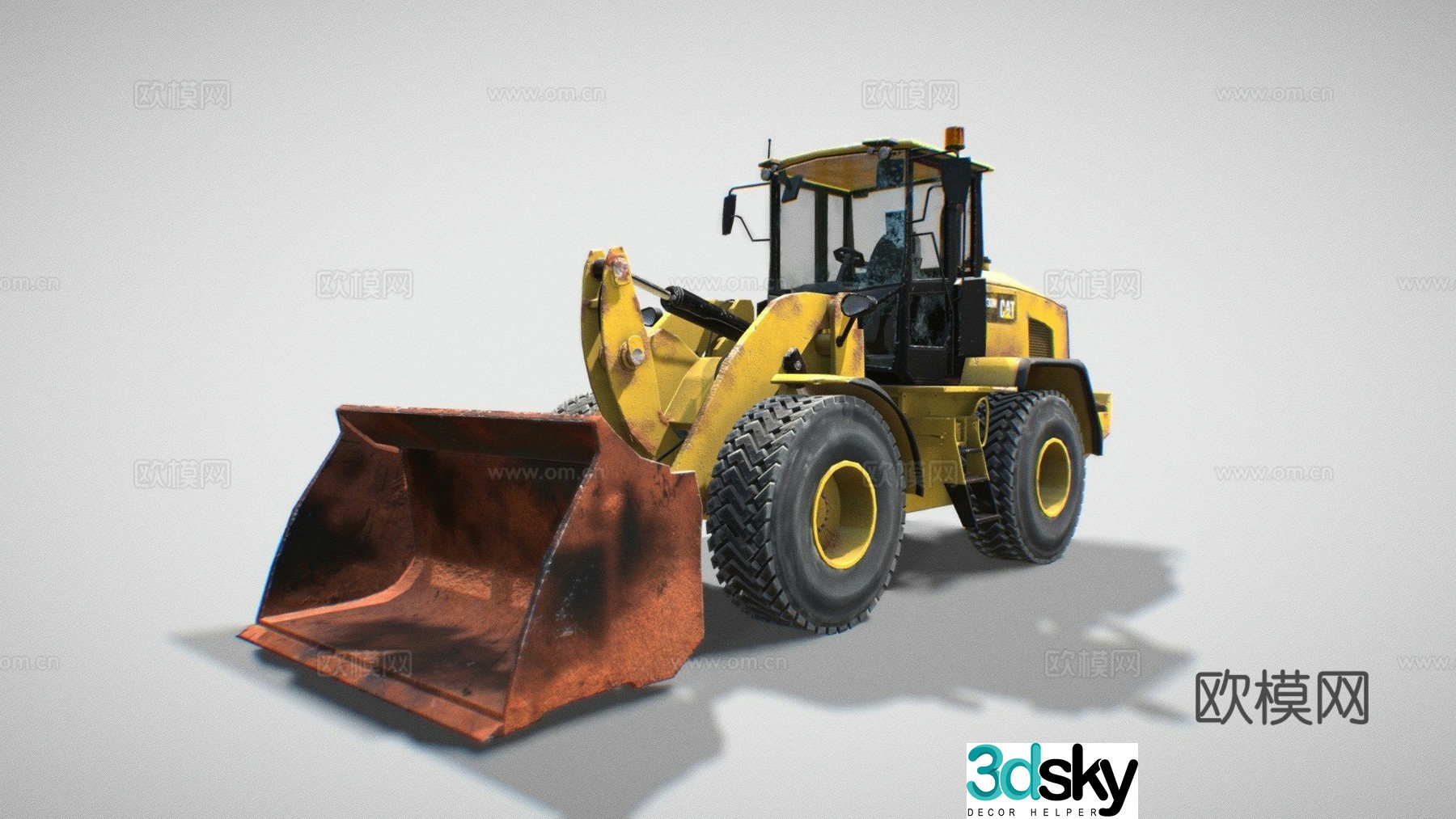 loader bulldozer 3d model