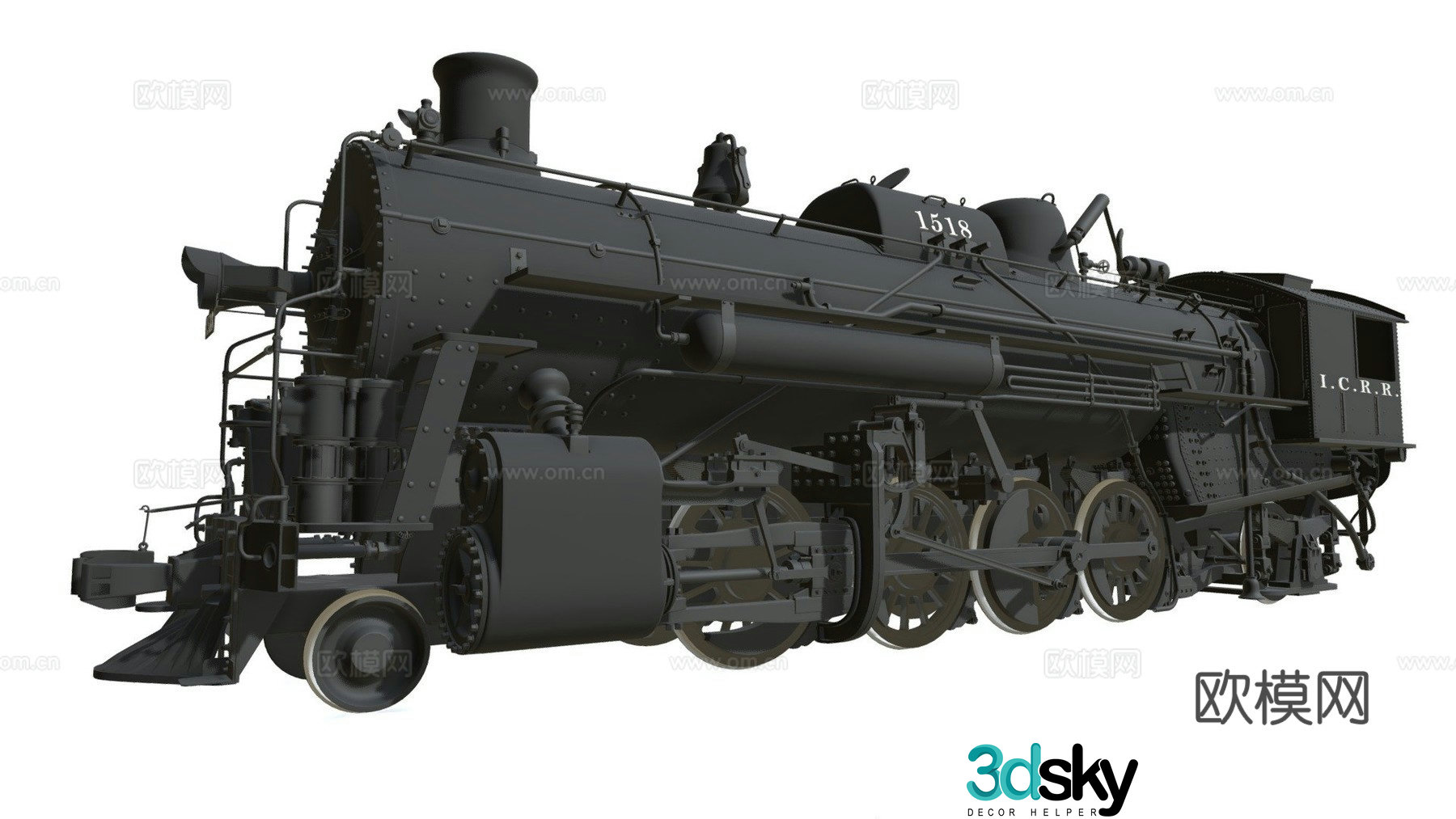 steam train 3d model
