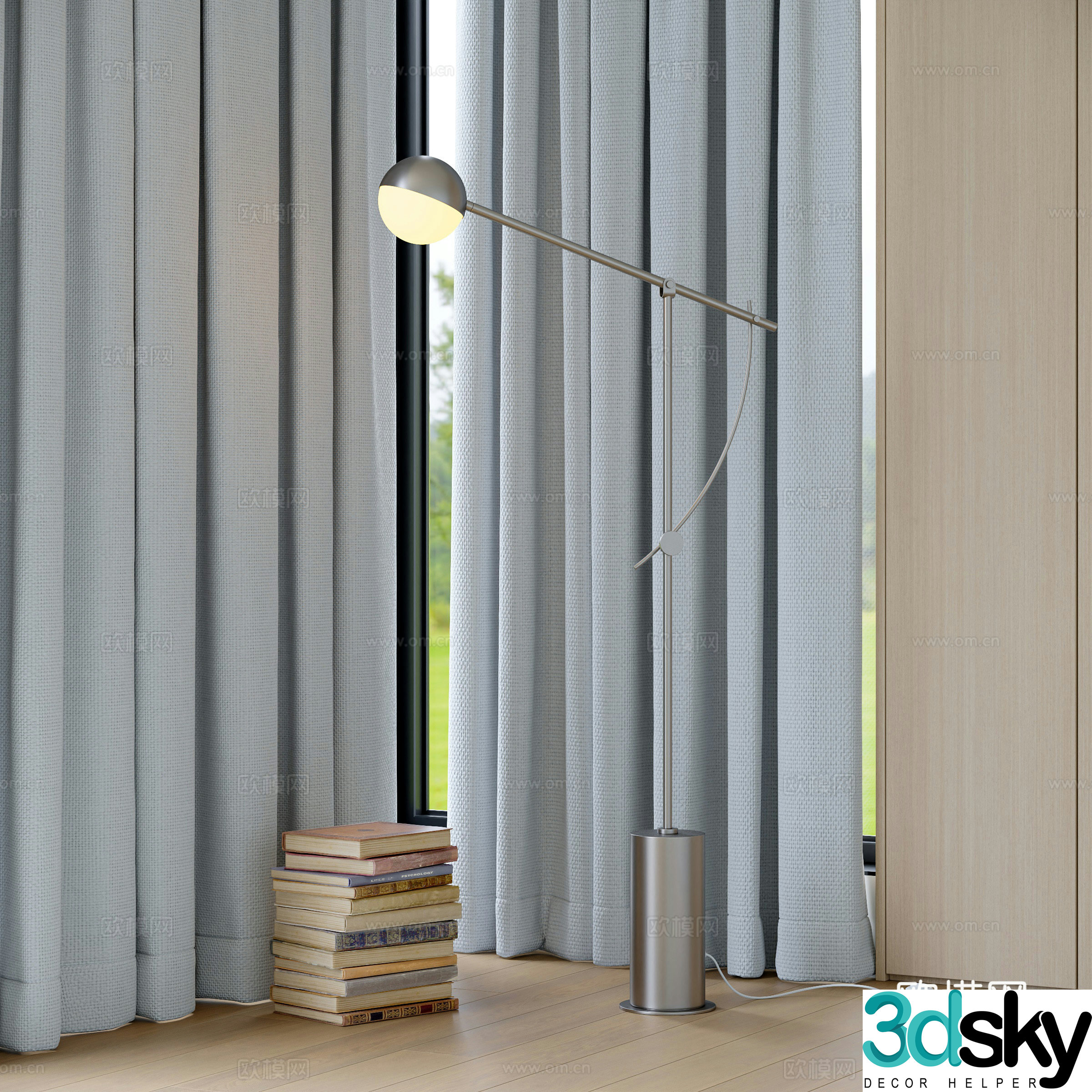 Modern floor lamp 3D model