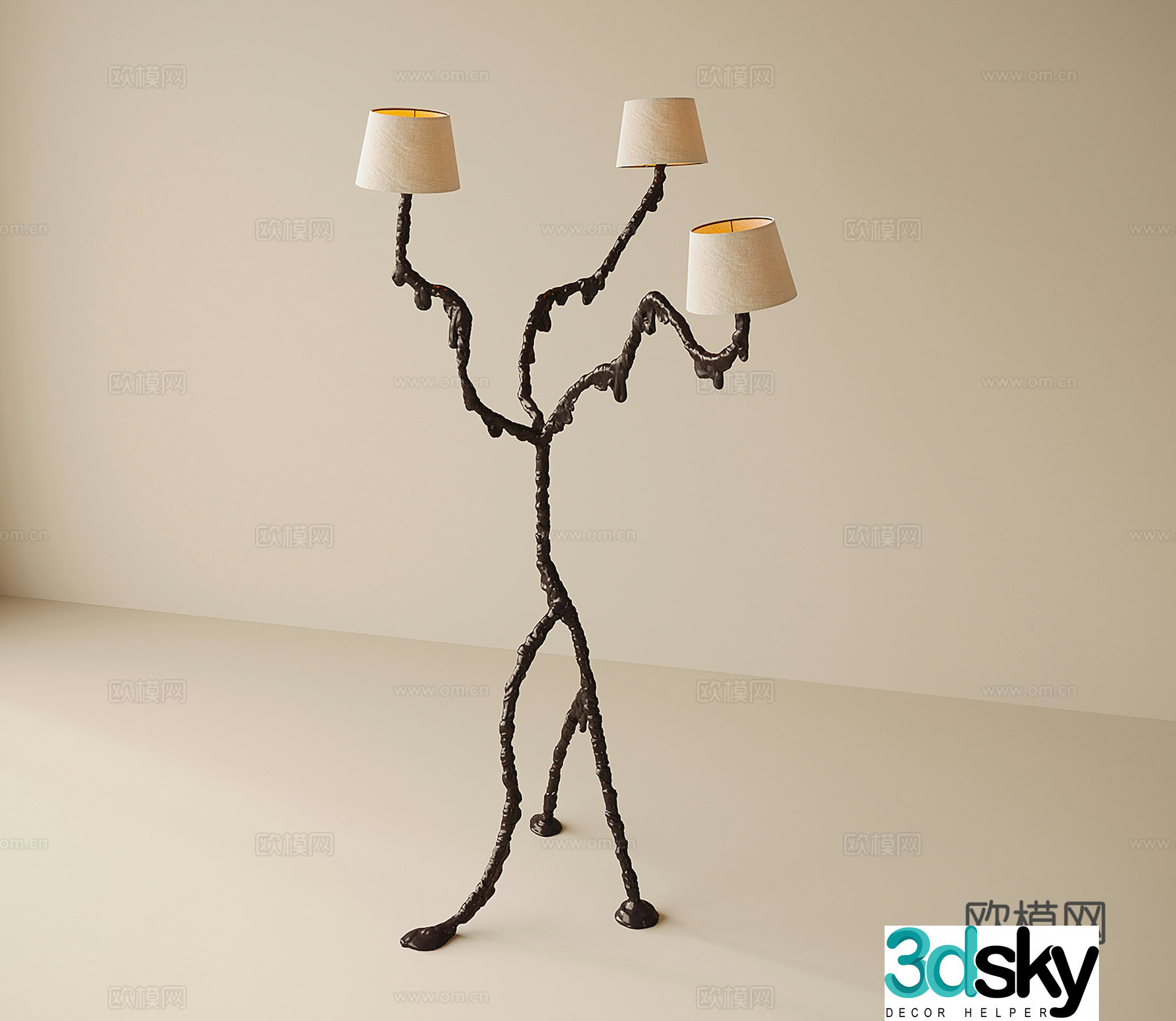 Alien floor lamp Creative floor lamp 3D model