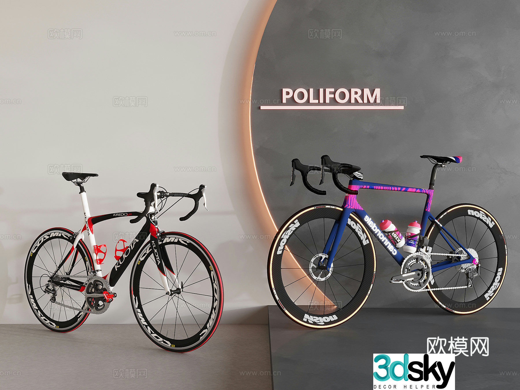Transmission bicycle mountain bike bicycle 3d model