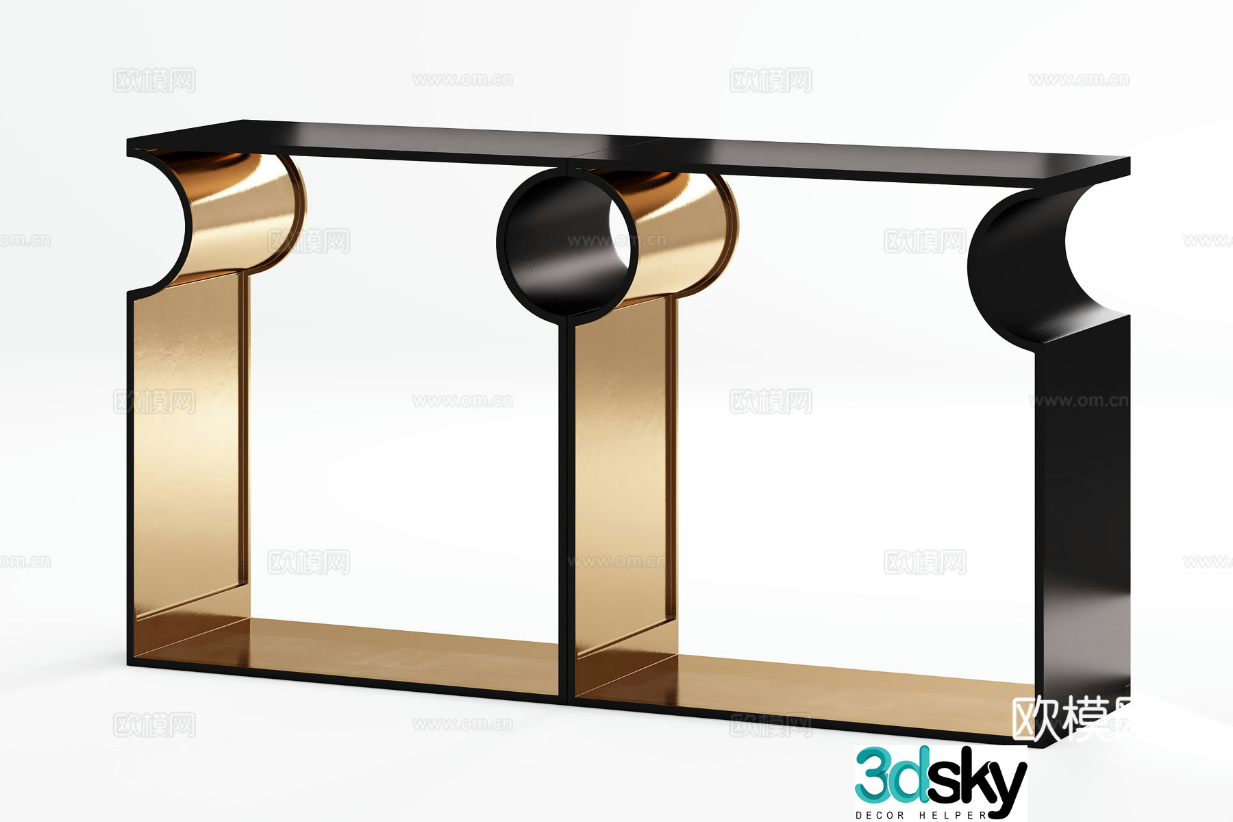 Modern end viewing platform 3D model