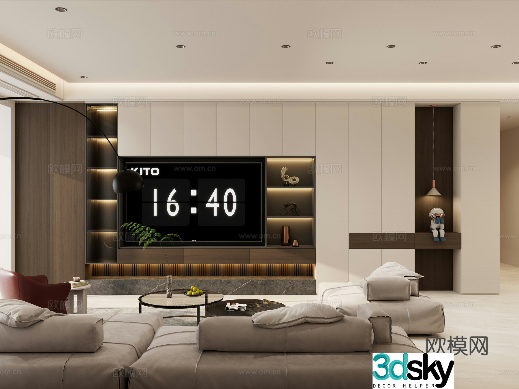 Italian living room 3d model