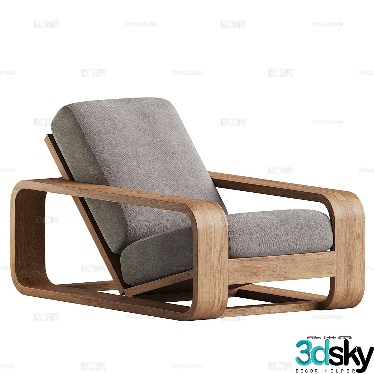 Single sofa casual sofa 3d model