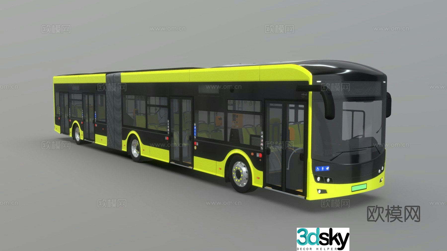 city â€‹â€‹bus bus bus 3d model