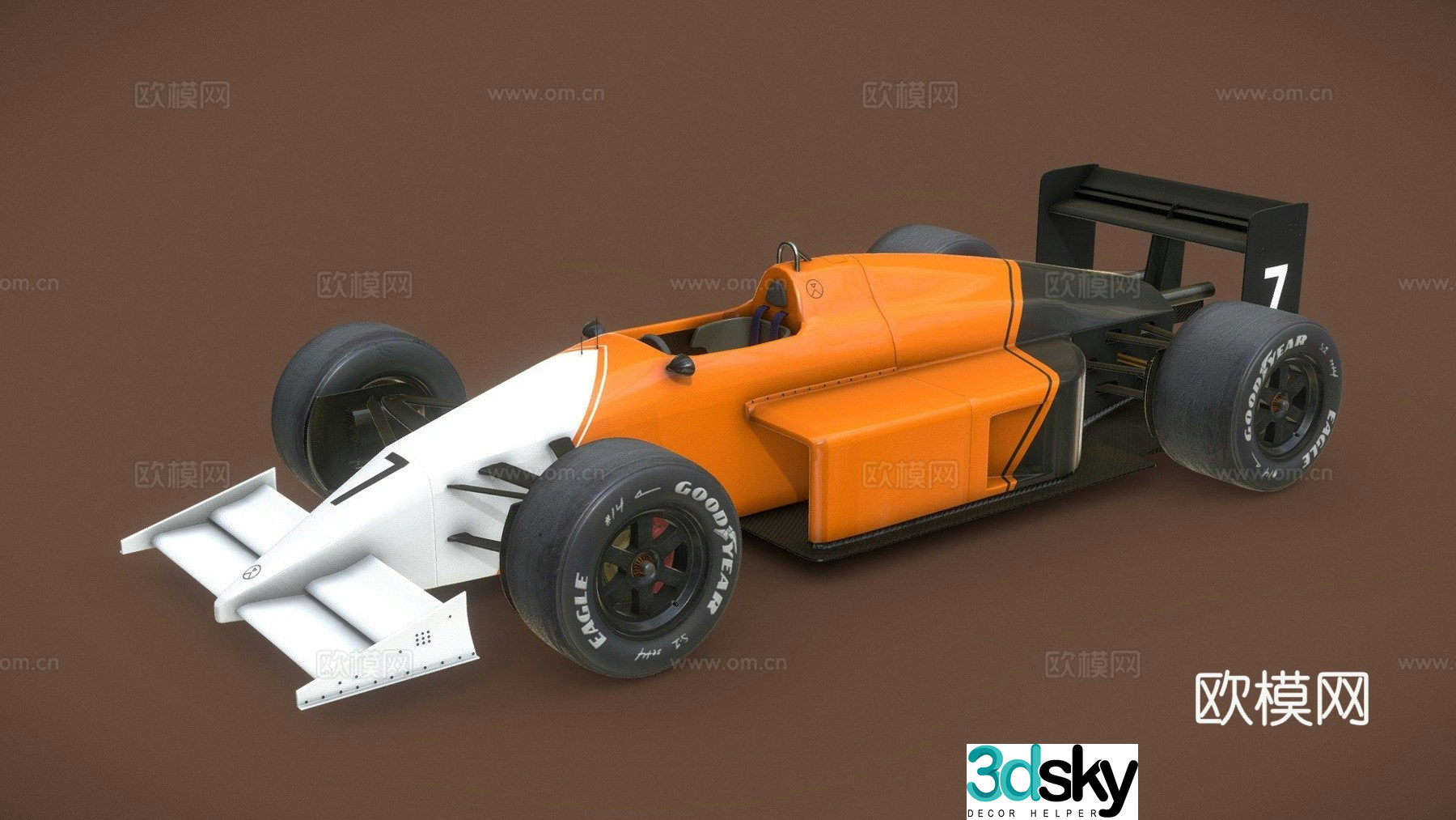 Car Racing 3d Model