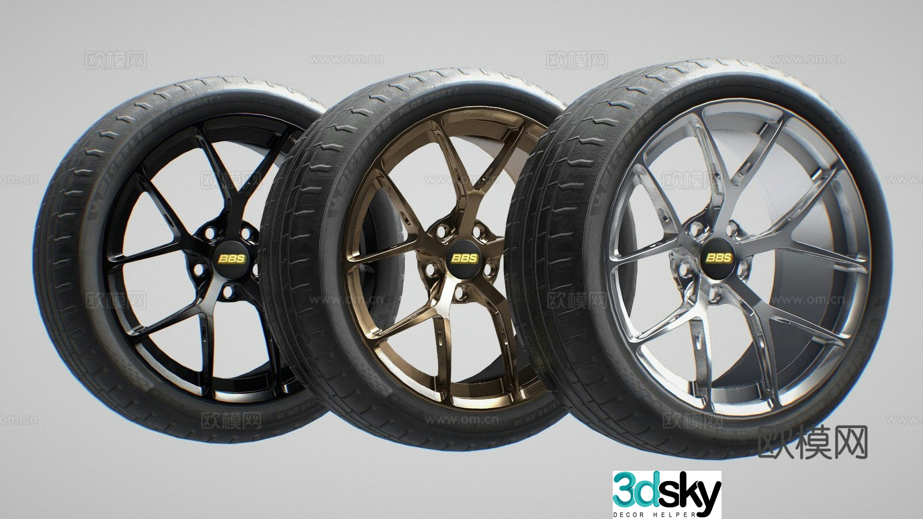 tire hub wheel 3d model