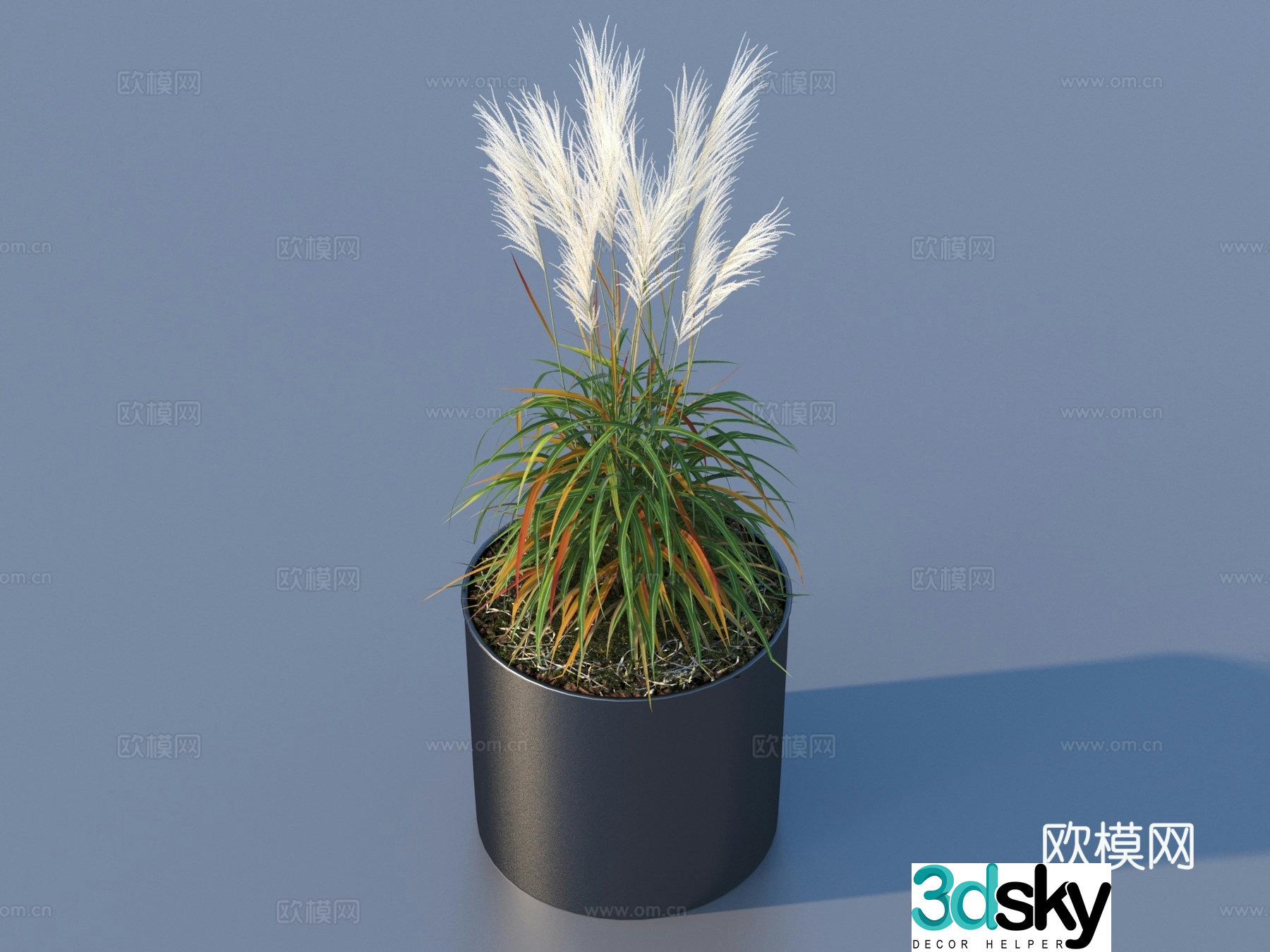 flowerpot potted plant green plant plant 3d model