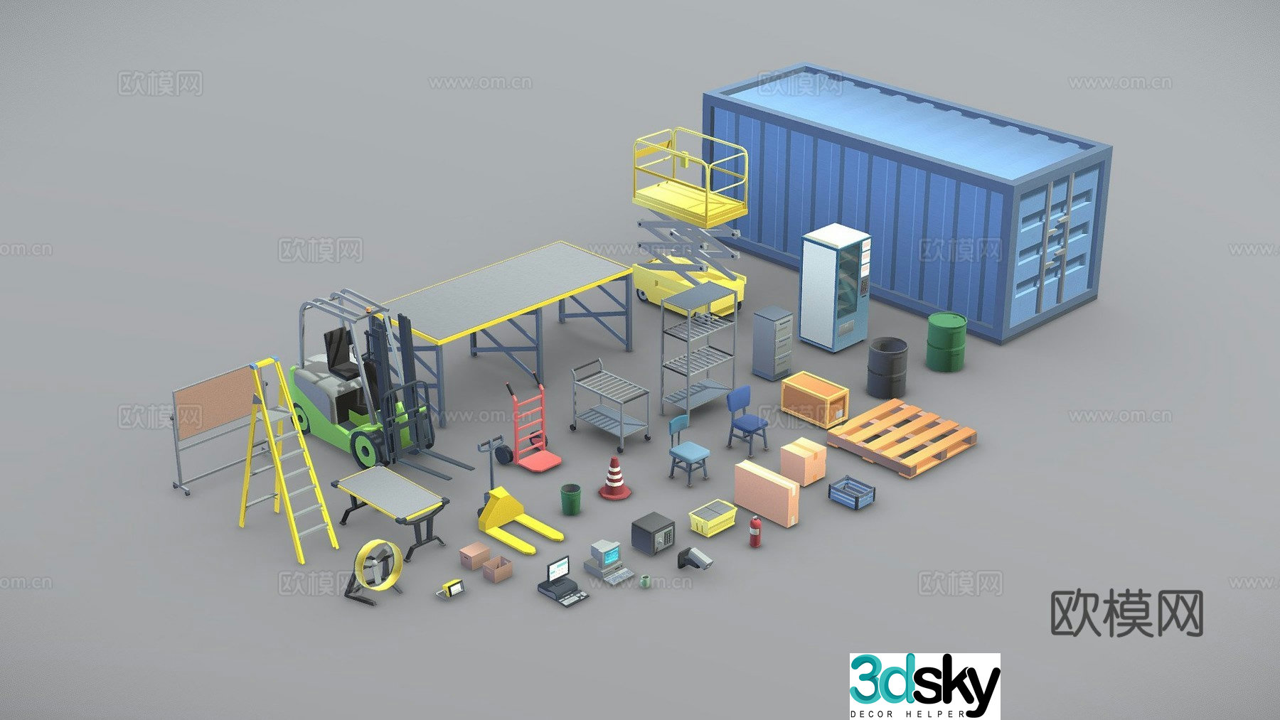 Industrial equipment machinery equipment 3d model