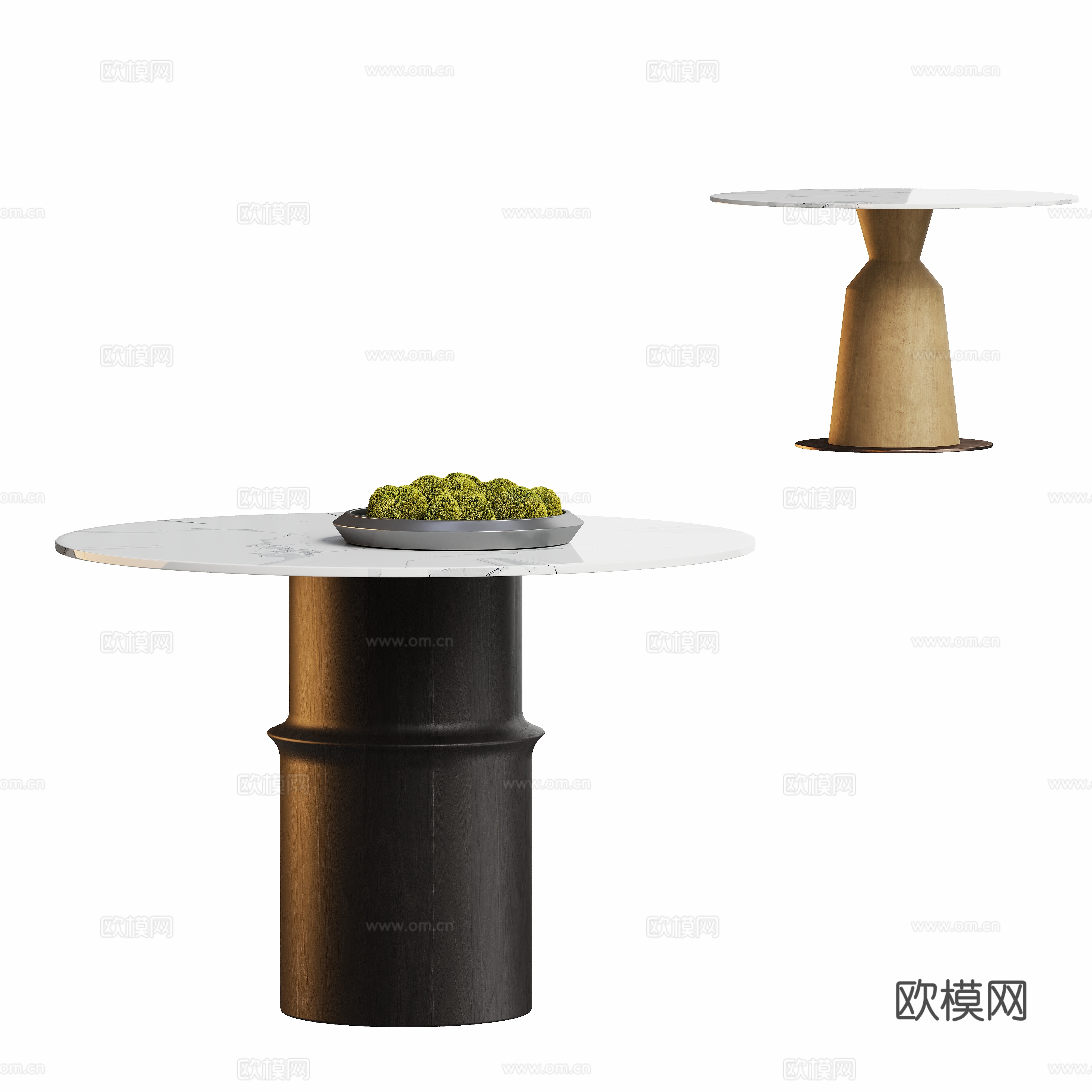 Modern corner a few rounds a few tables a few tables a few 3D models