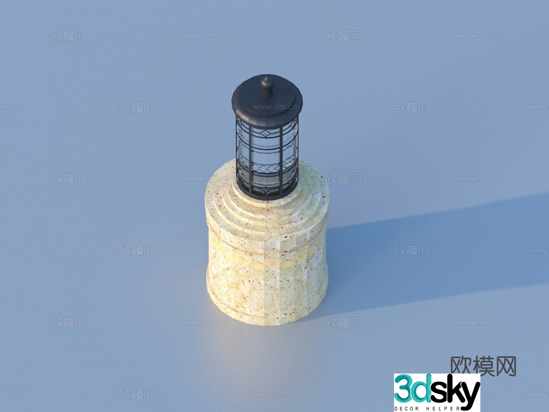 Lawn lights outdoor lights landscape lights 3d model